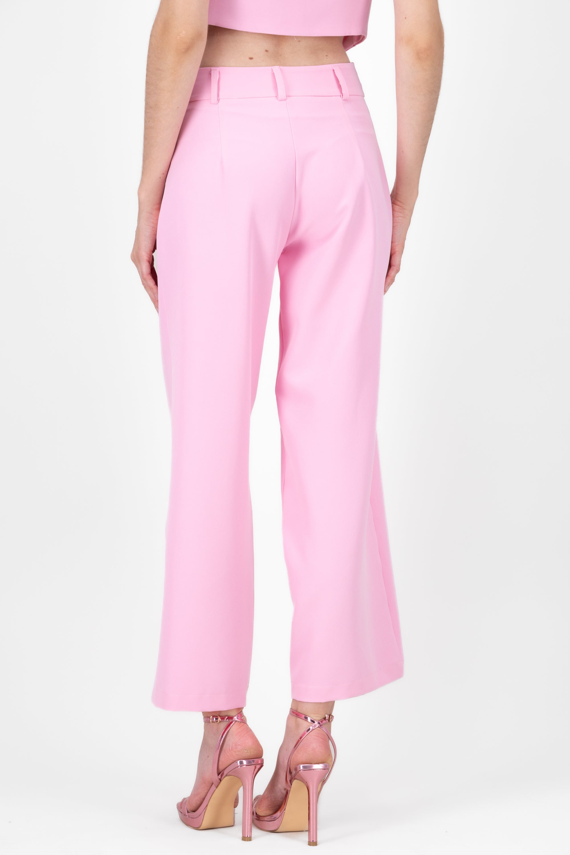 Pantalon sastre con pretina y pinzas Hypsters ROSA PASTEL