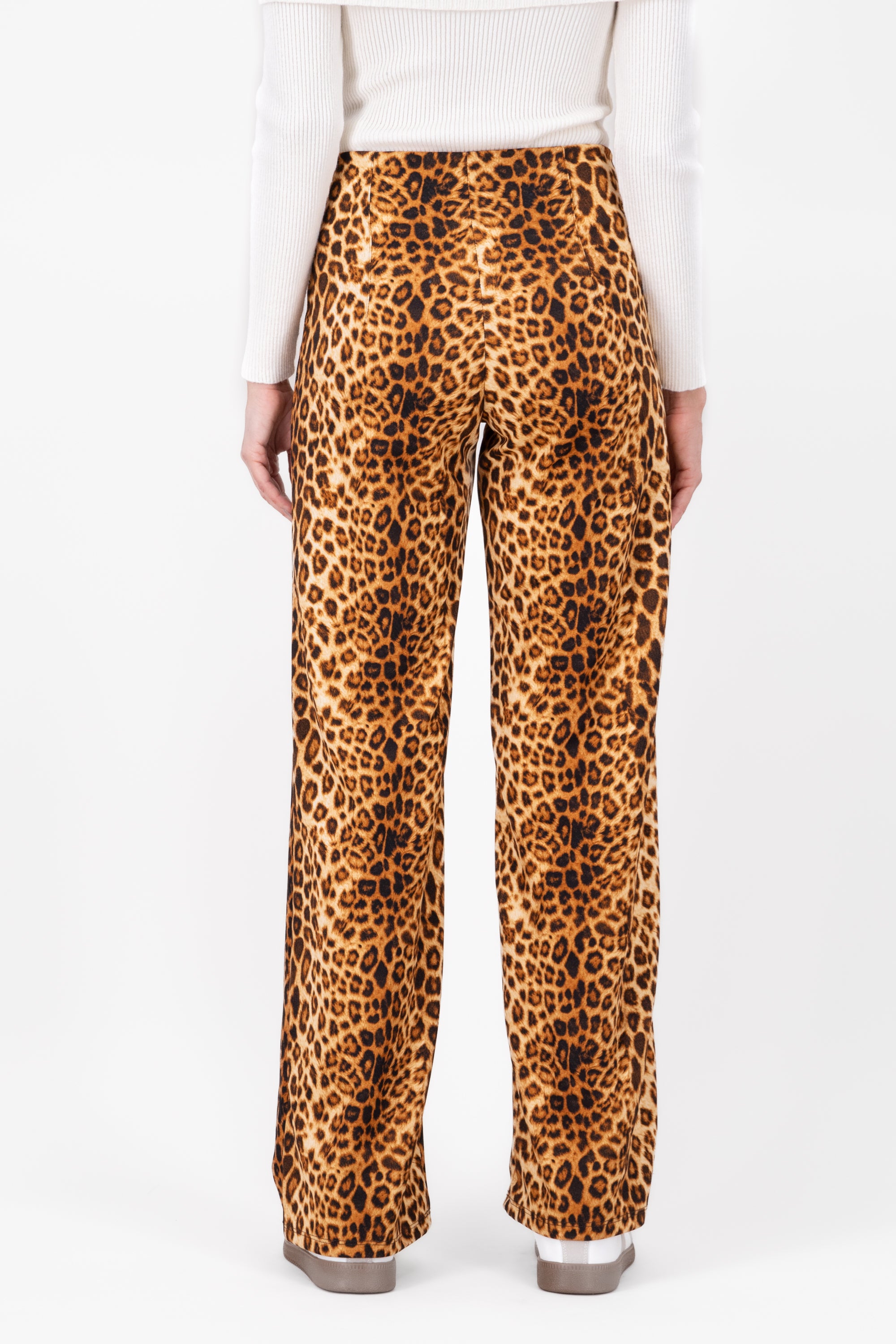 Pantalon amplio animal print CAFE COMBO