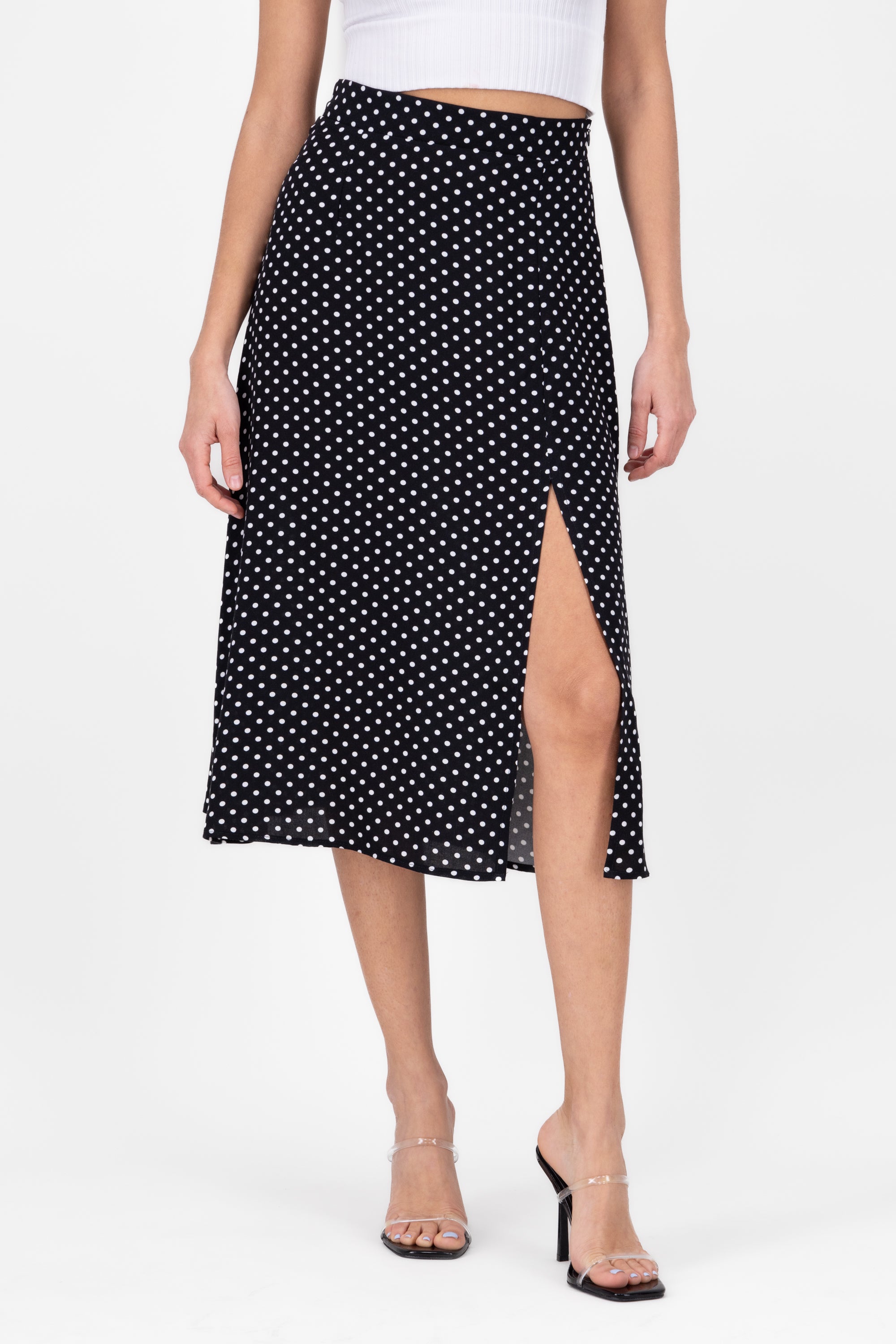 Midi lunar skirt Black Combo