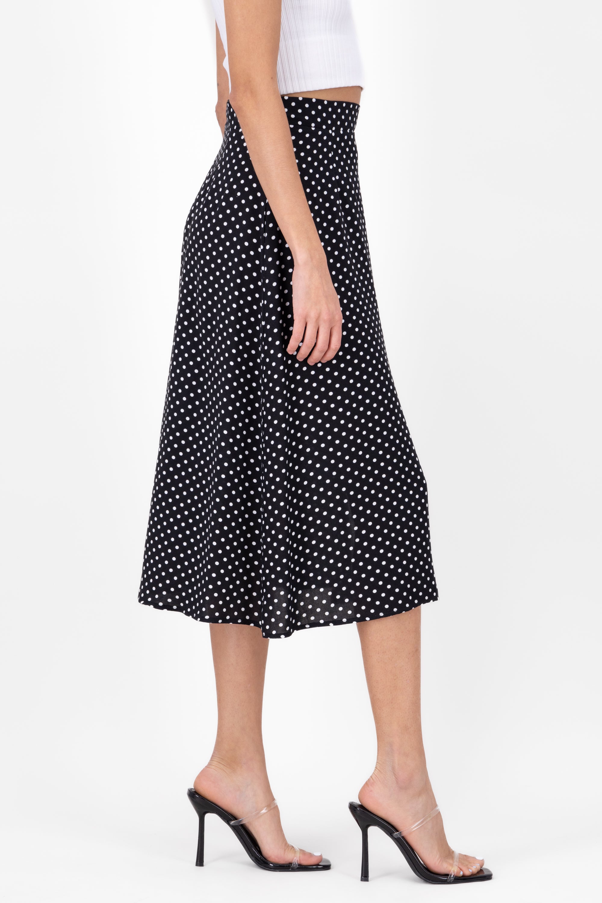 Midi lunar skirt Black Combo