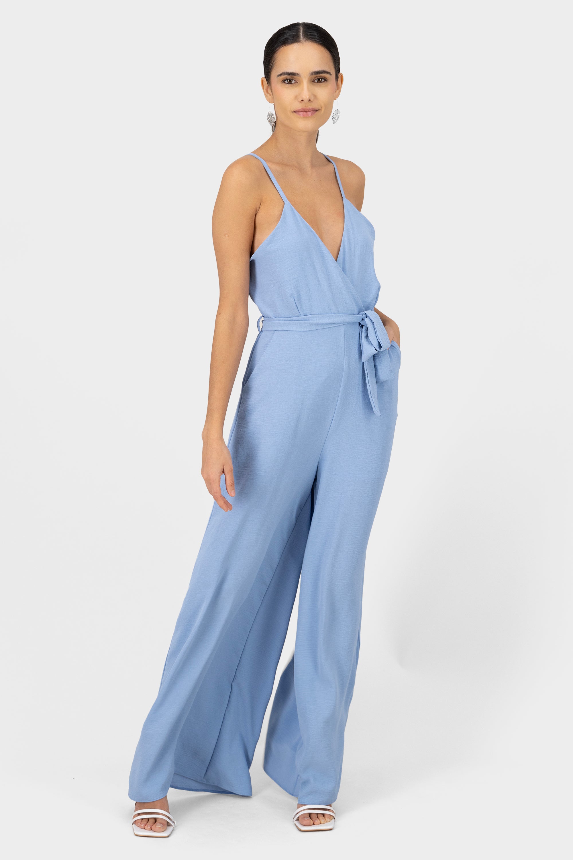 Jumpsuit Escote V AZUL CIELO