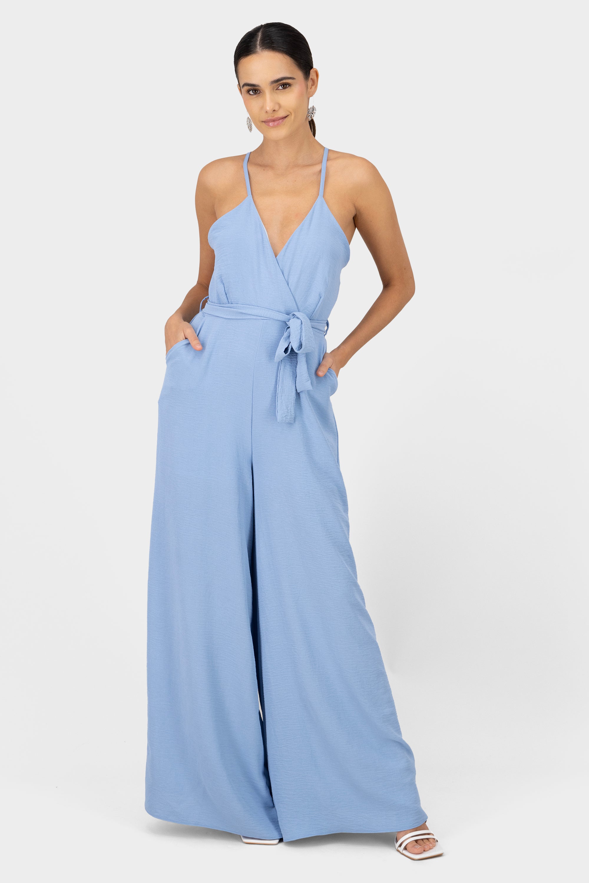 Jumpsuit Escote V AZUL CIELO