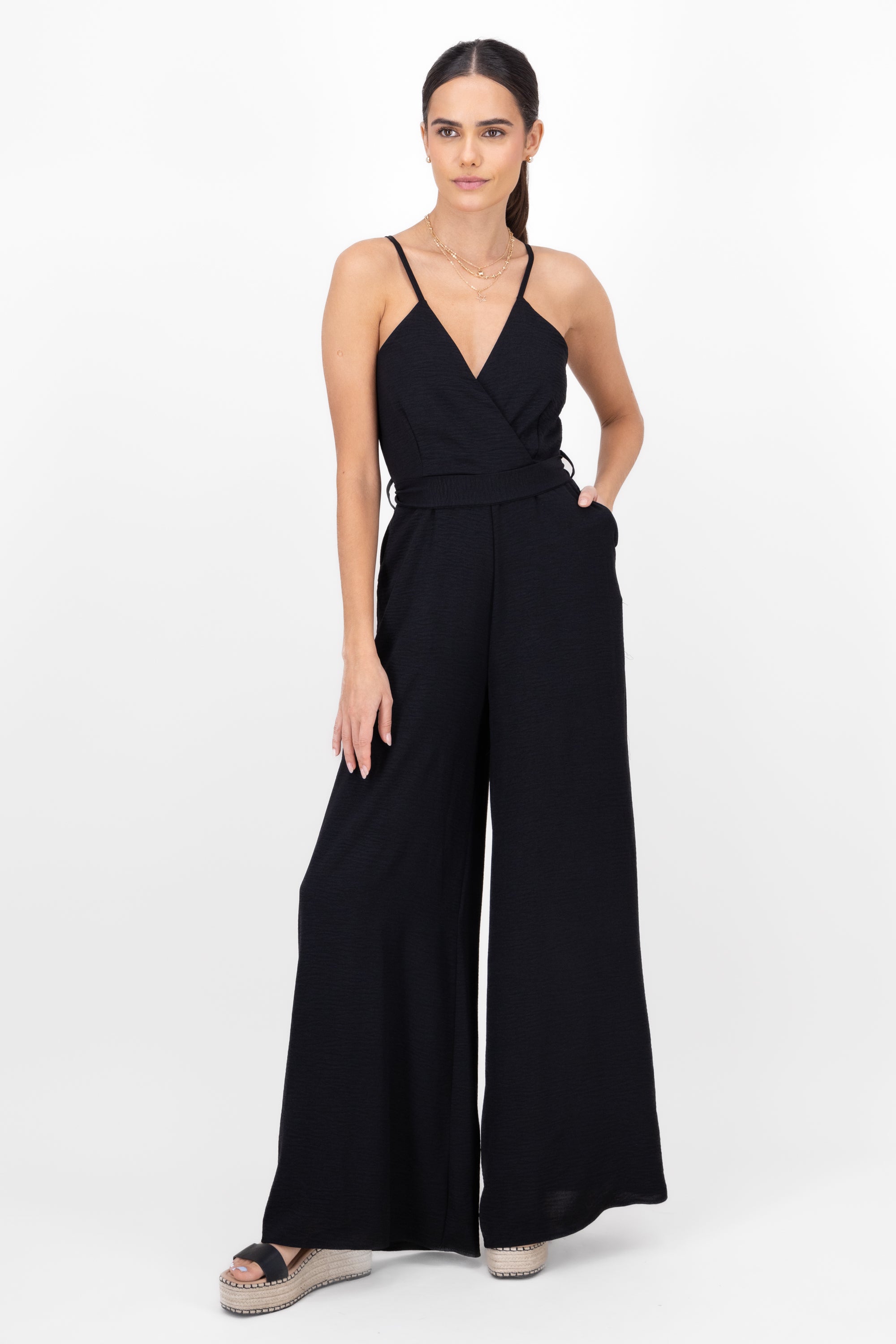 Jumpsuit Escote V NEGRO