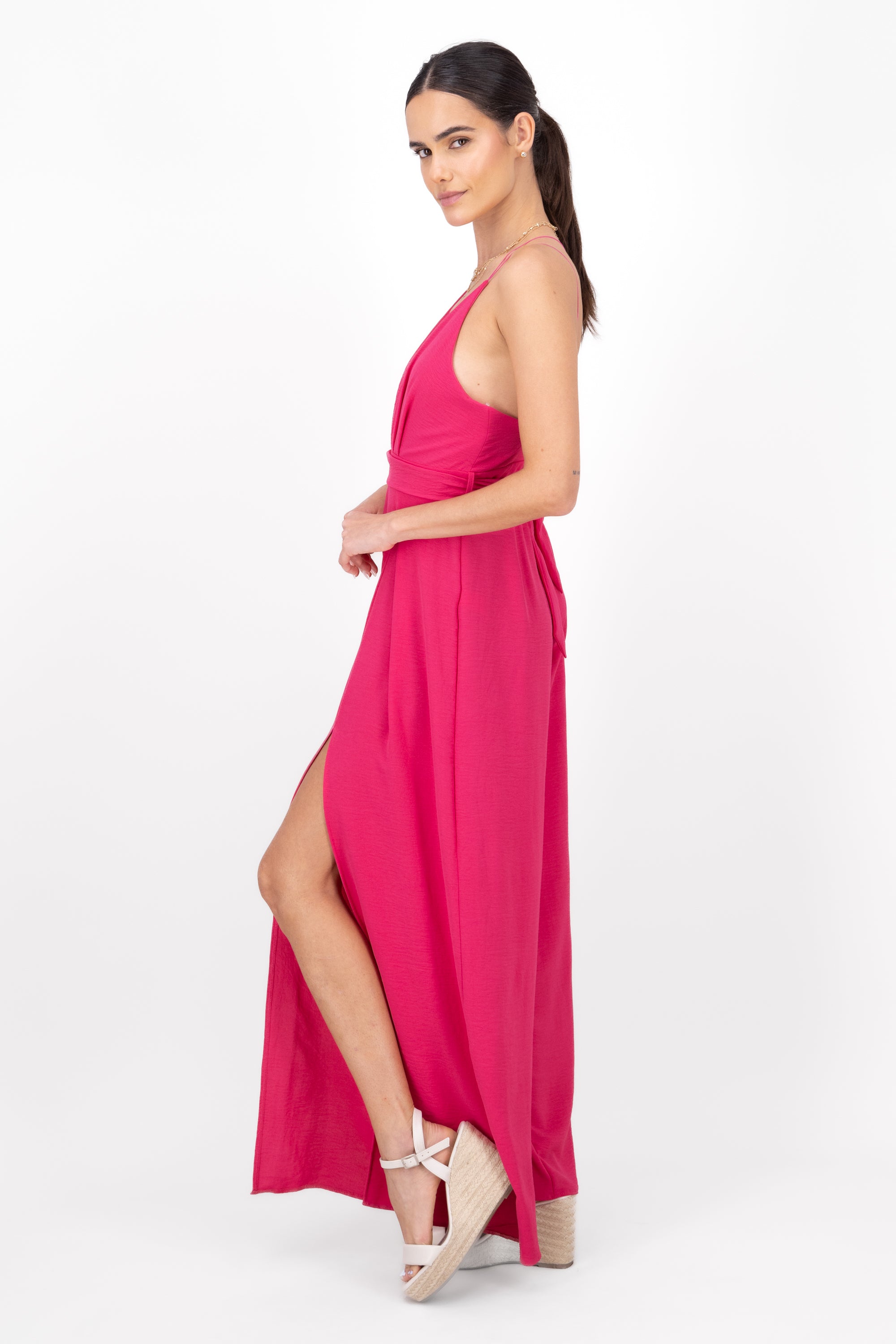 Jumpsuit Escote V Tirantes Cruzados FIUSHA