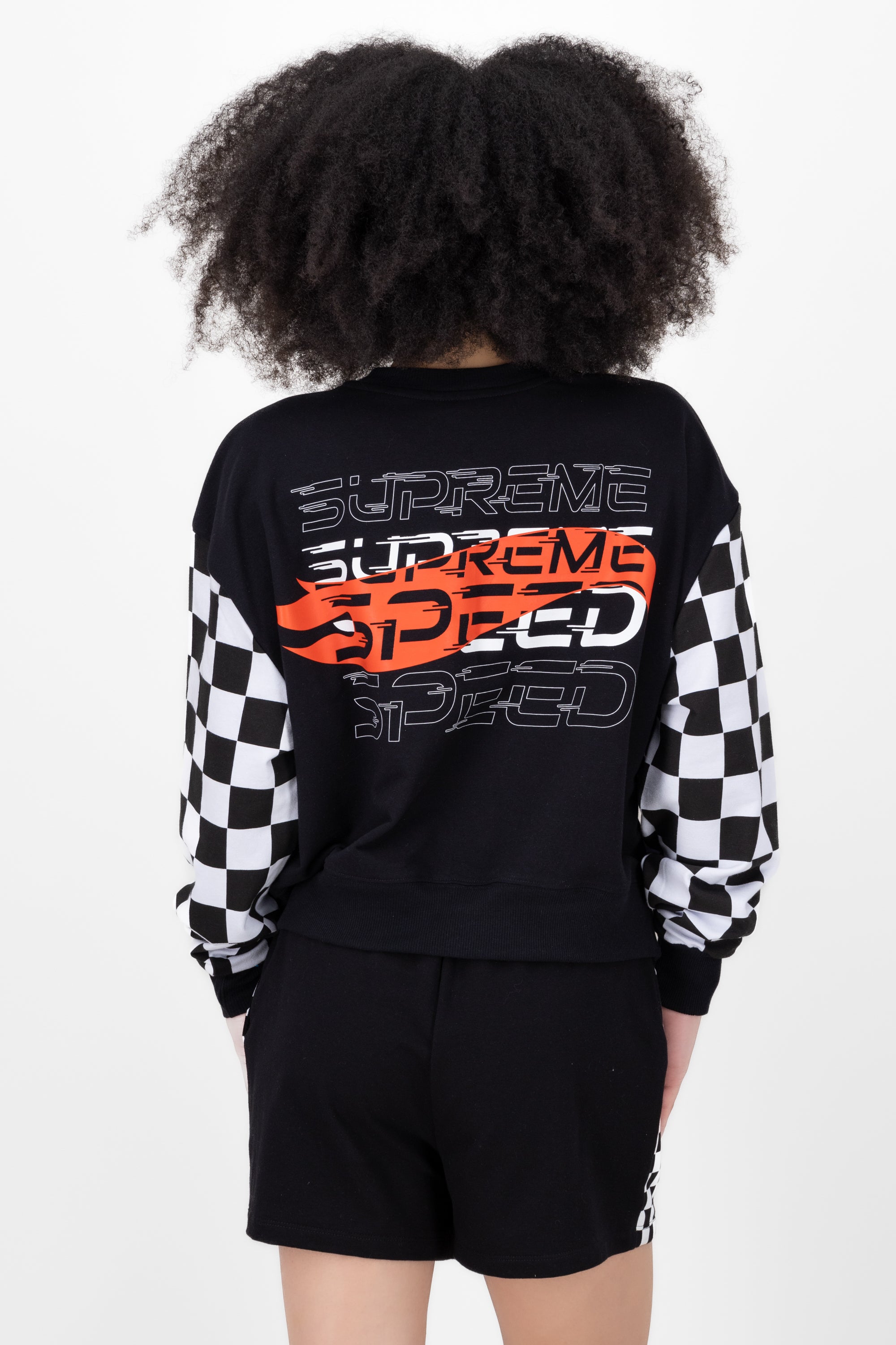 Hot Wheels Long Manga Sweatshirt Black Combo