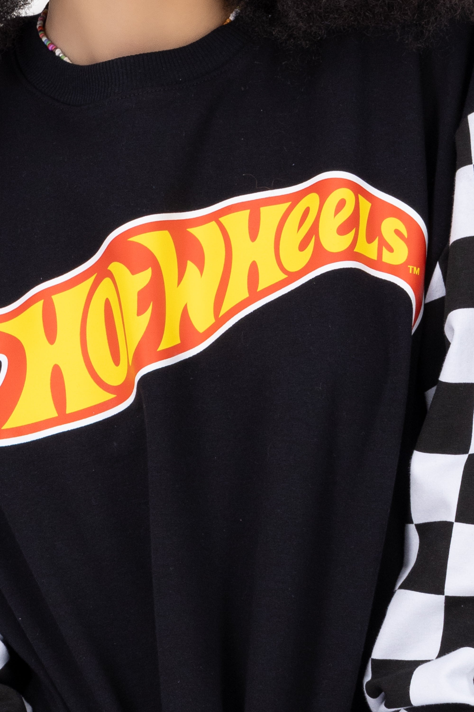 Hot Wheels Long Manga Sweatshirt Black Combo