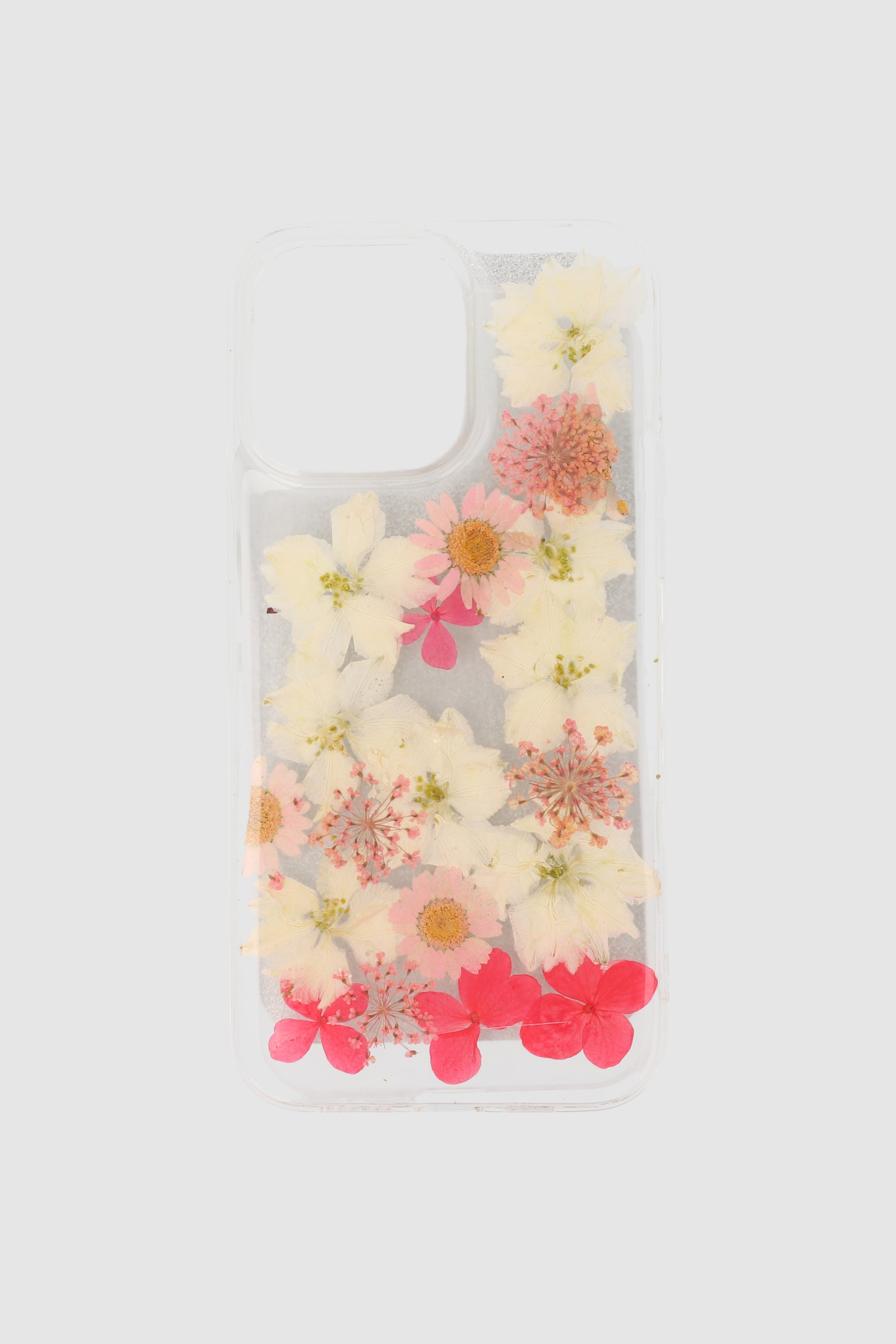 Funda cel i14 max flores reales ROSA