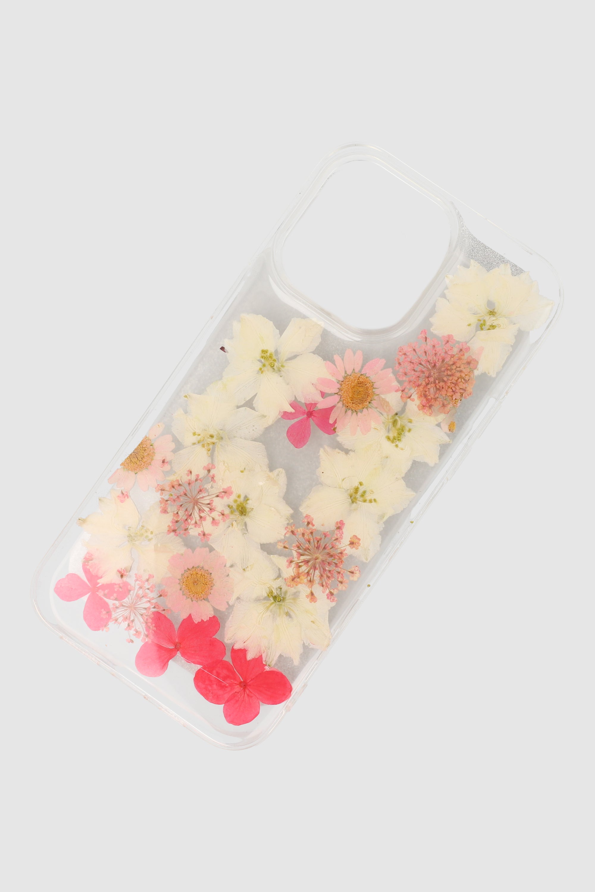 Funda cel i14 max flores reales ROSA