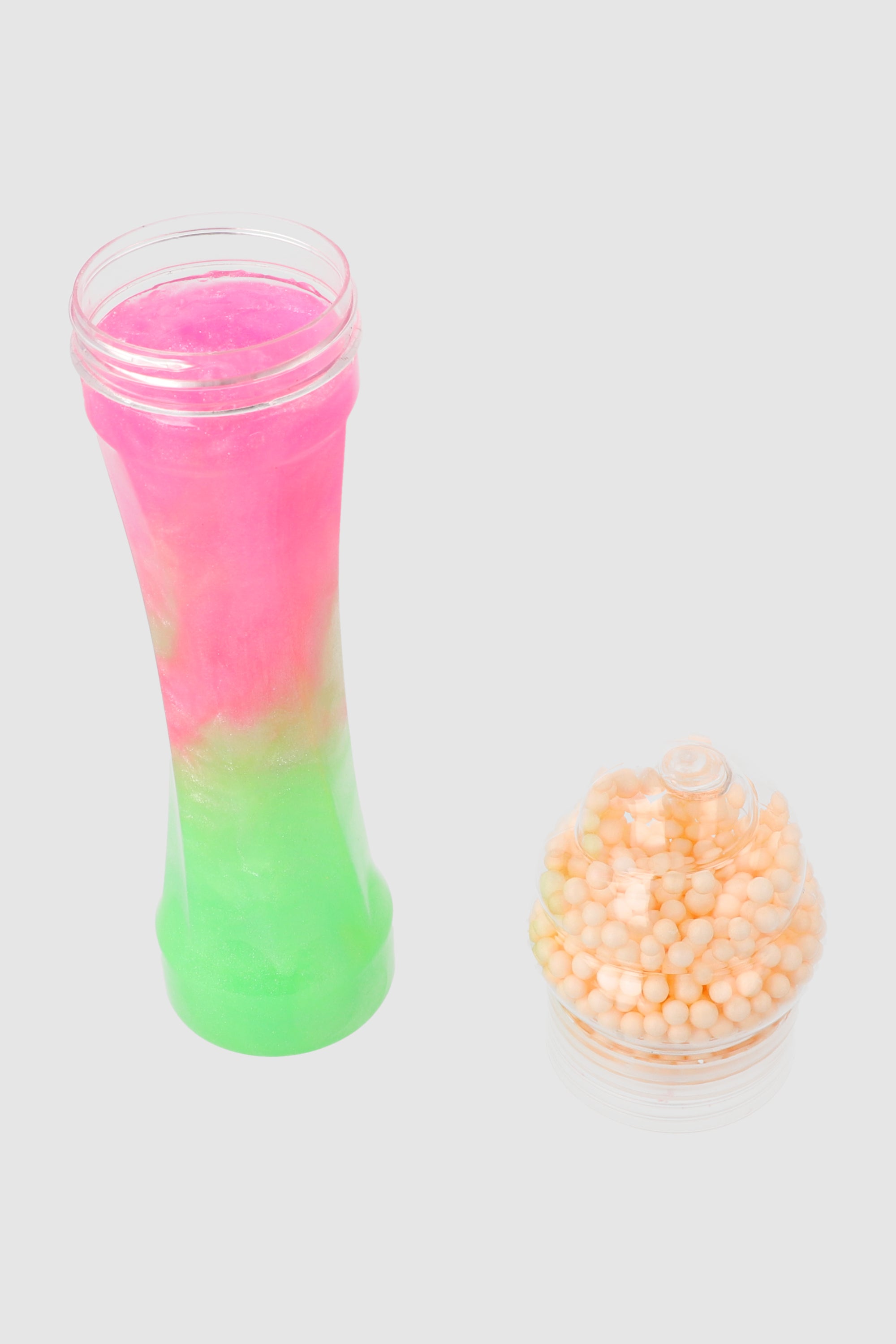 Slime twist bolitas chispas ROSA