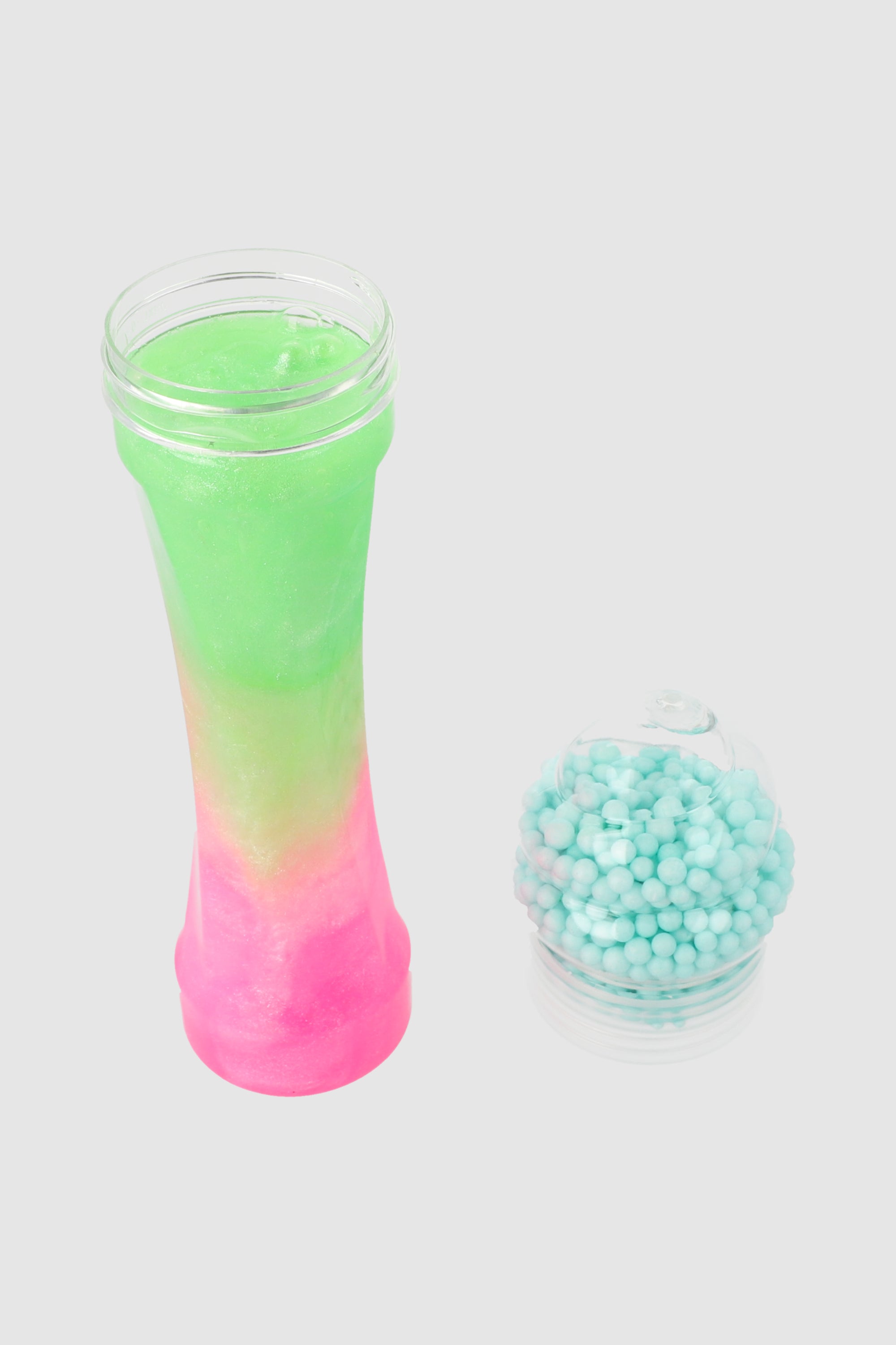 Slime twist bolitas chispas VERDE