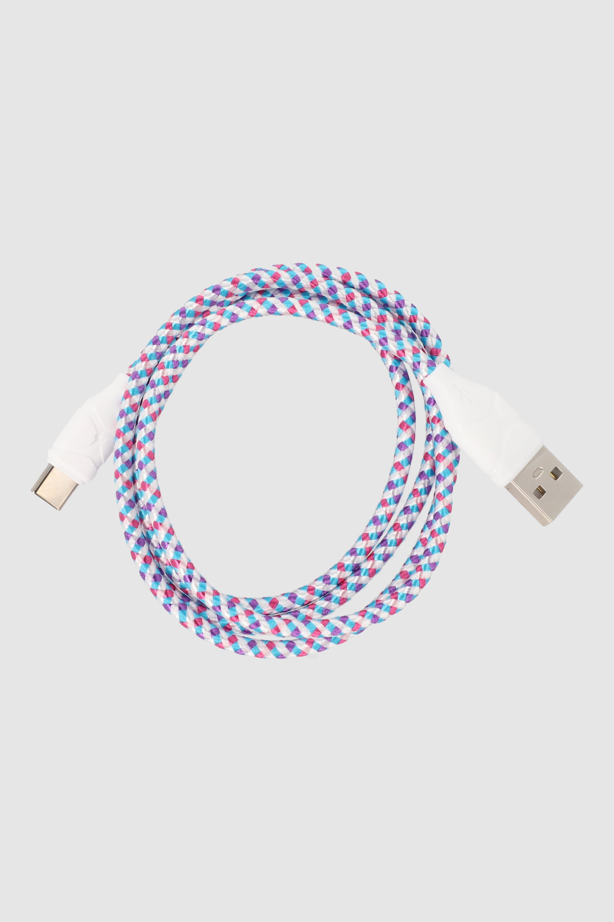 Agujeta type C charger cable MULTICOLORED