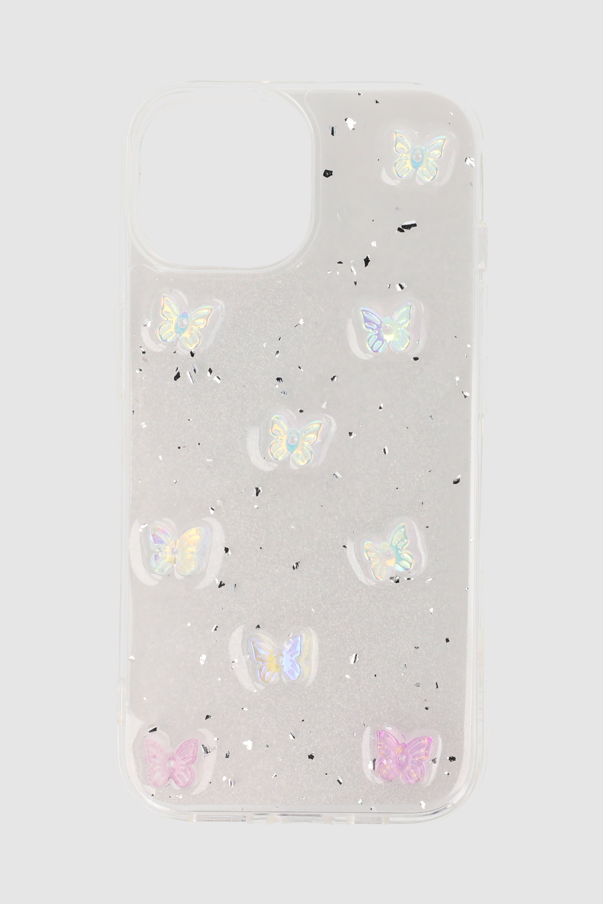 Funda cel  i15 glitter encapsulado TRANSPARENTE