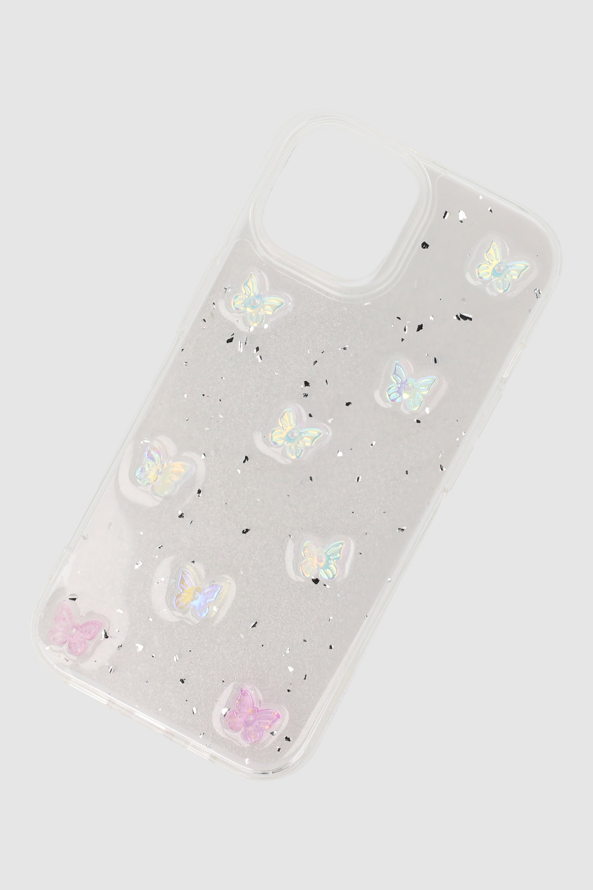 Funda cel  i15 glitter encapsulado TRANSPARENTE