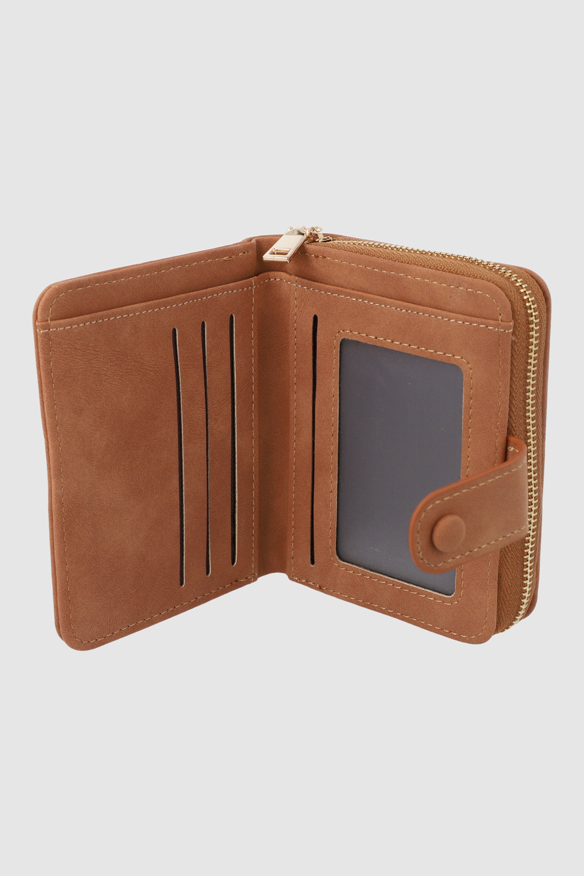 Cartera pequeña efecto vintage CAMELLO