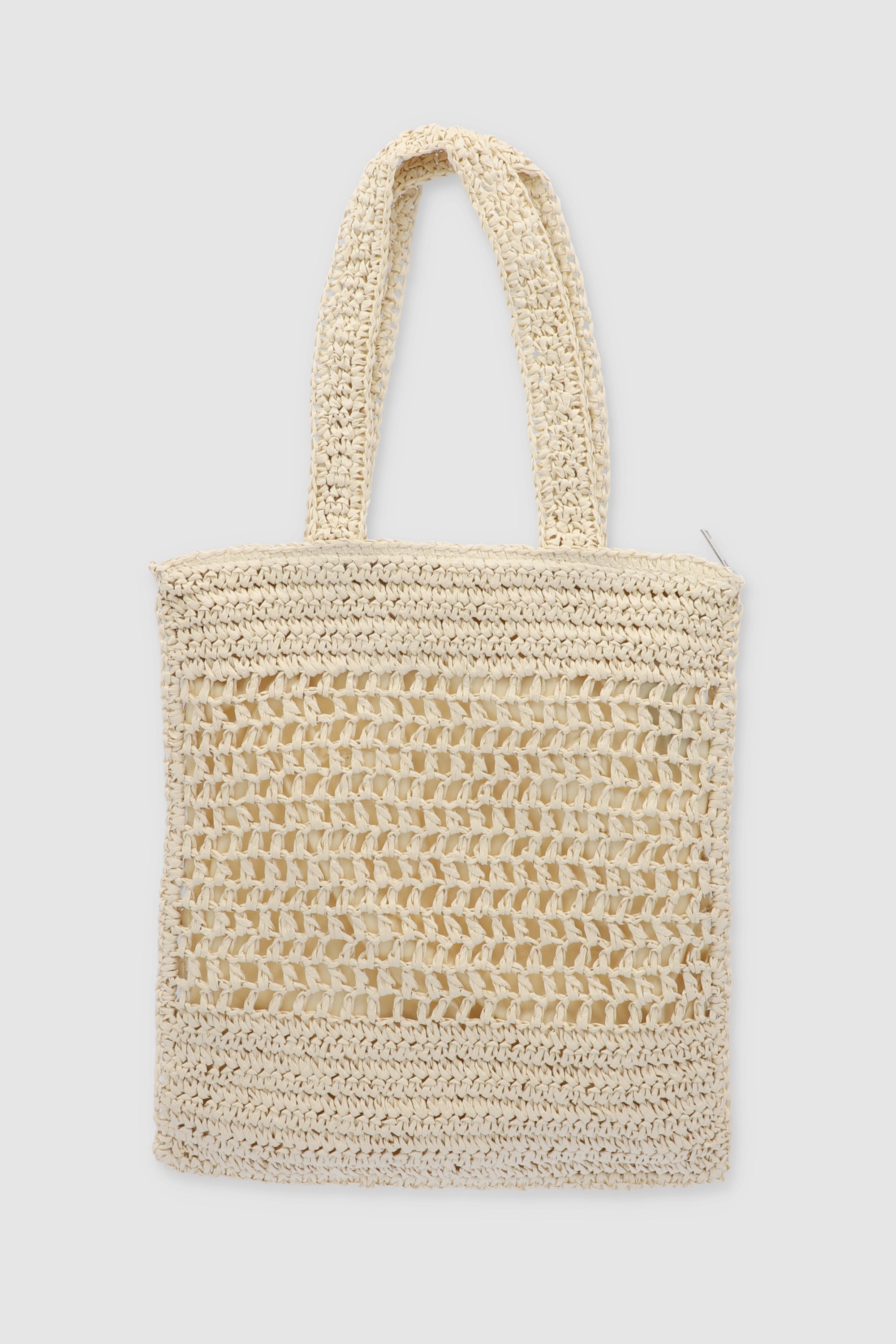 Tote entrelazada raffia BEIGE