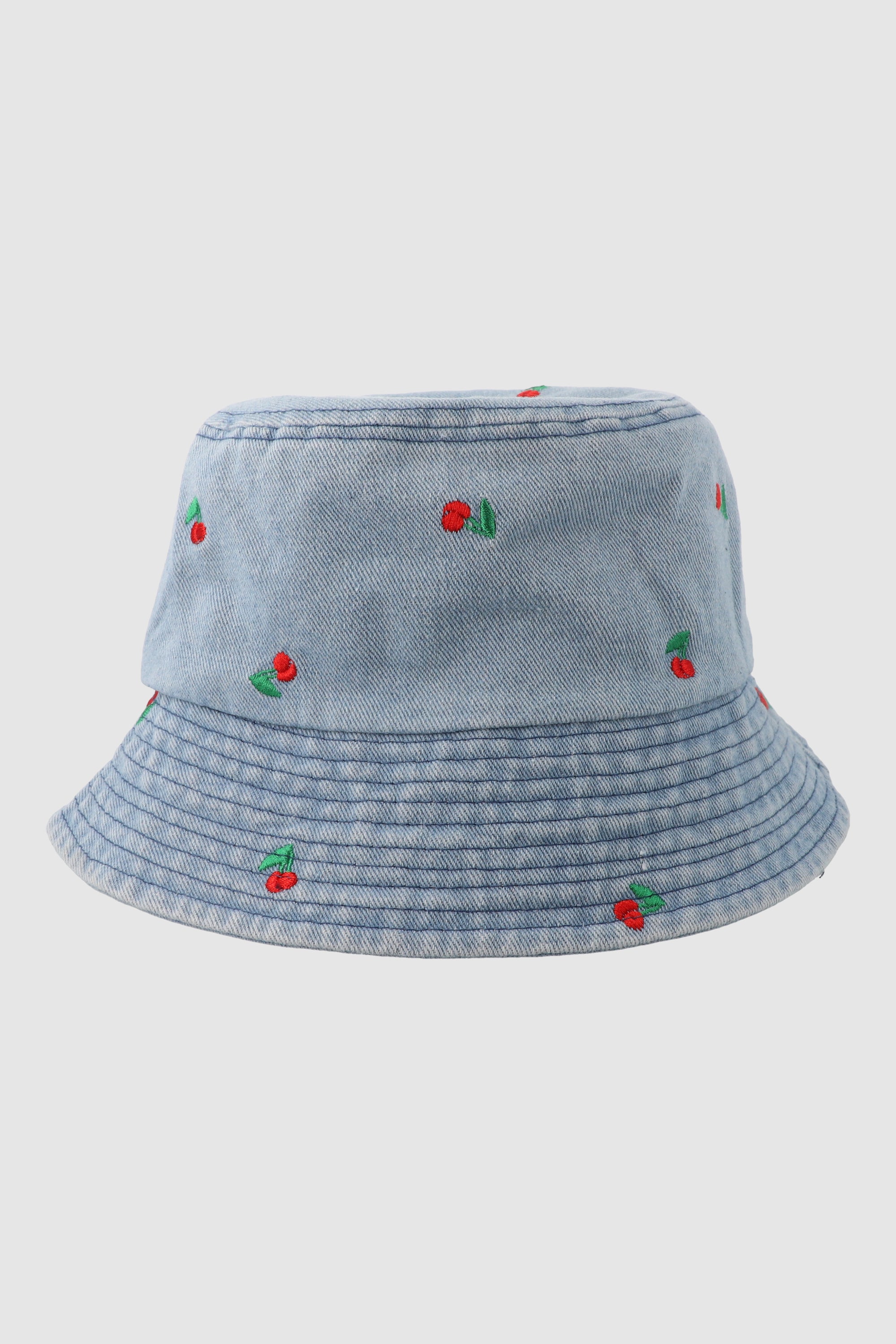 Sombrero pescador denim cerezas LIGHT WASH