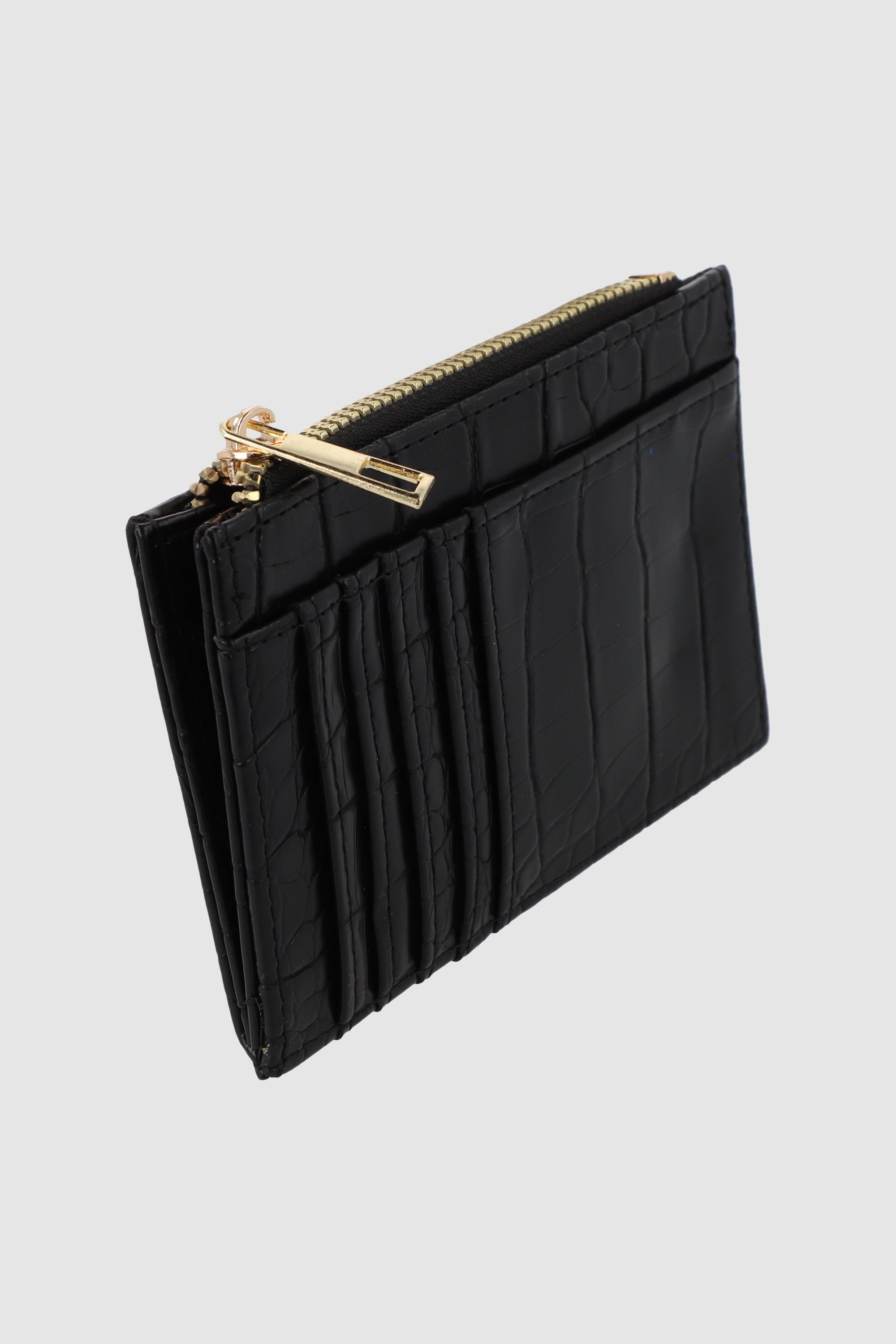 Small crocon portfolio BLACK