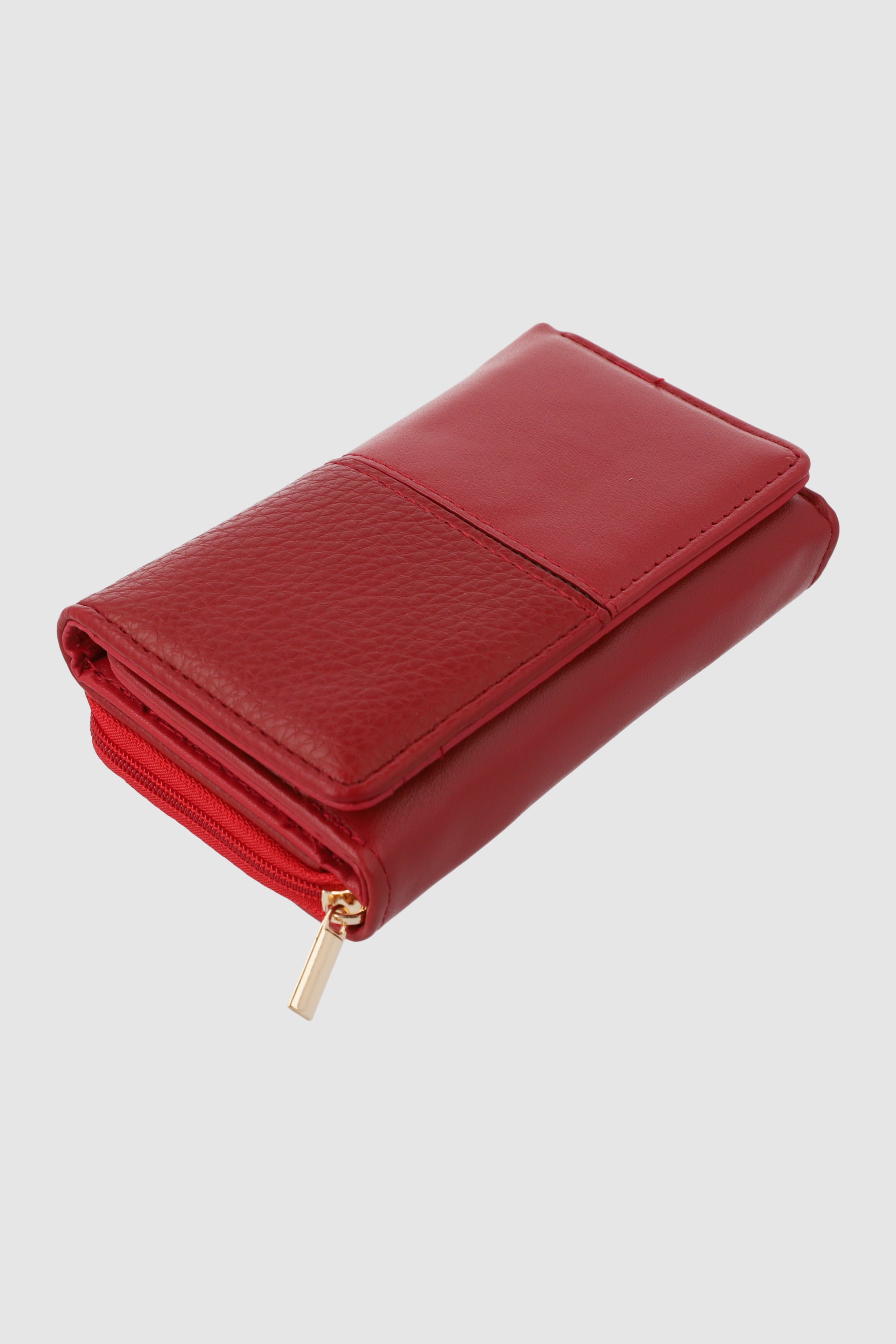 Cartera chunky doble textura ROJO