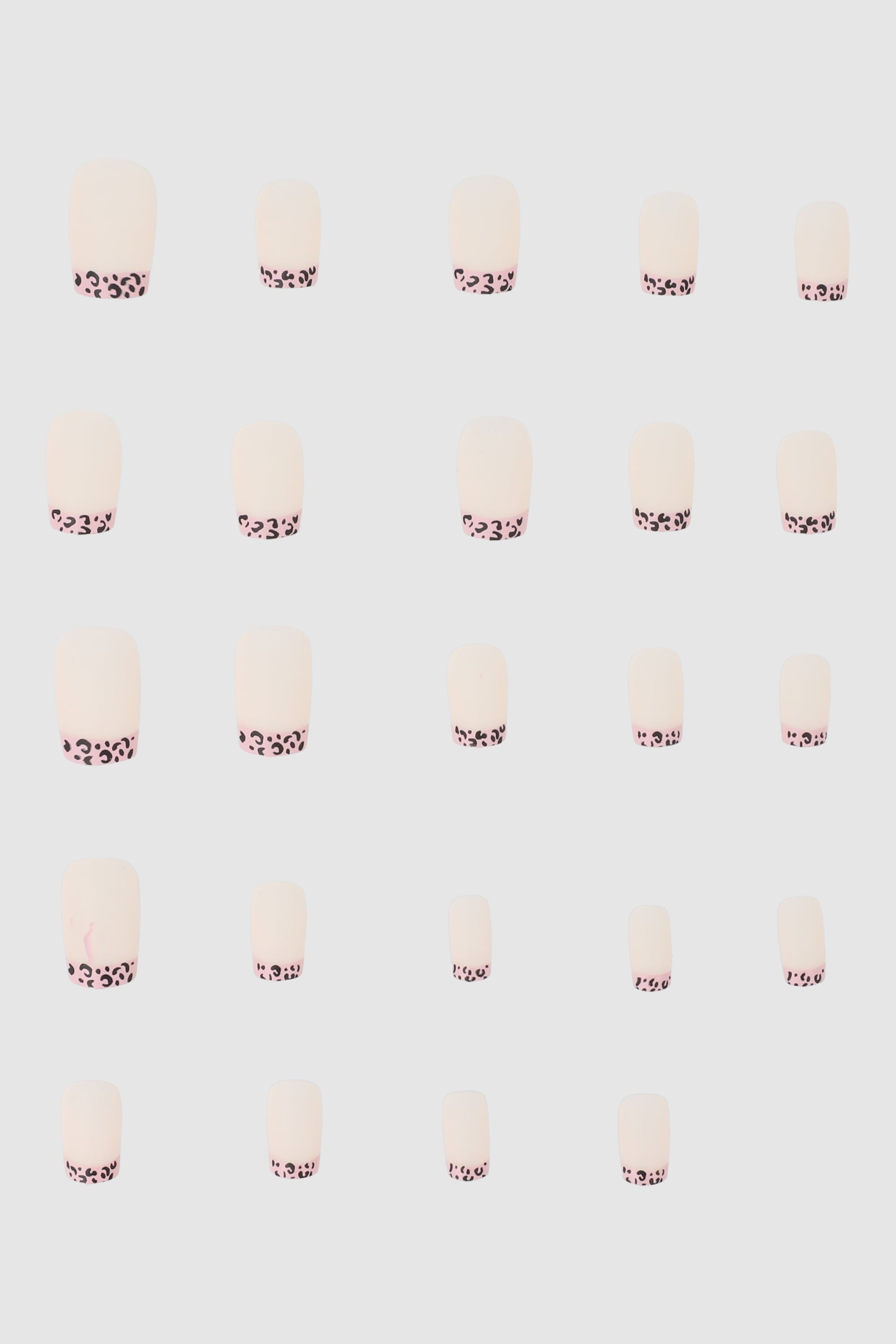 Set 24 french animal print BLANCO