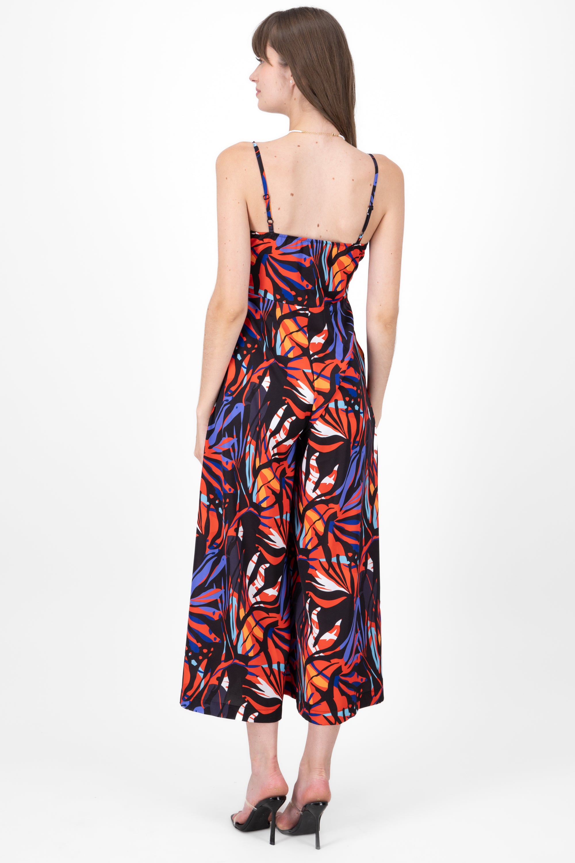 Tropical printed jumpit BLACK