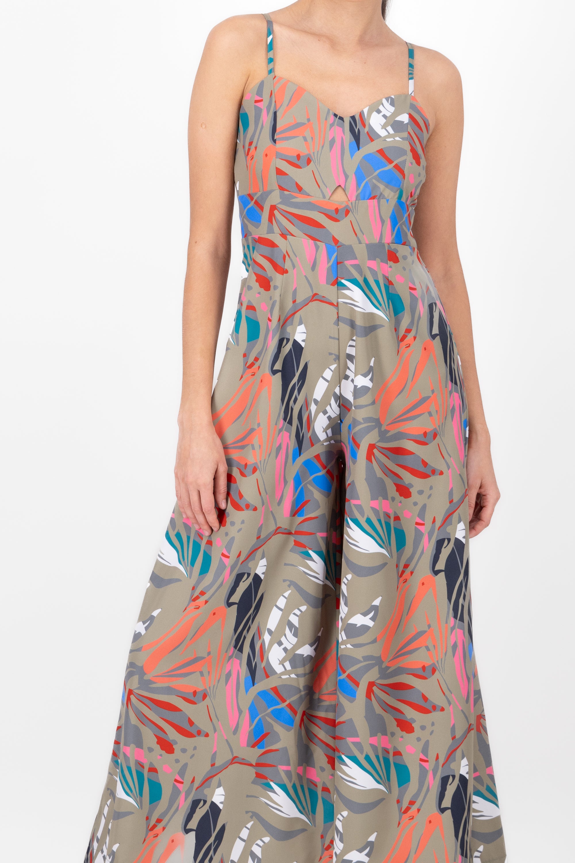 Tropical printed jumpit Sage