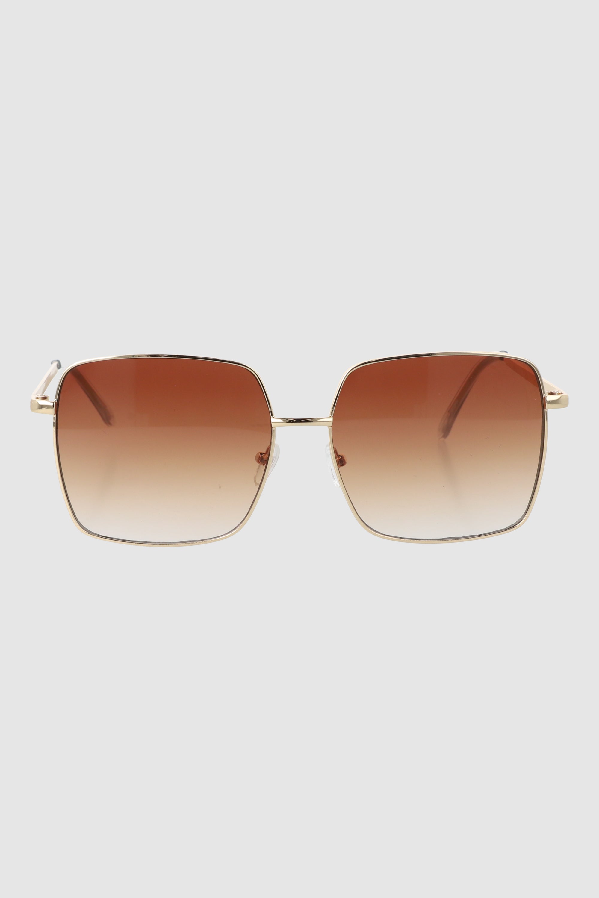 Oversized lenses Filo metal COFFEE