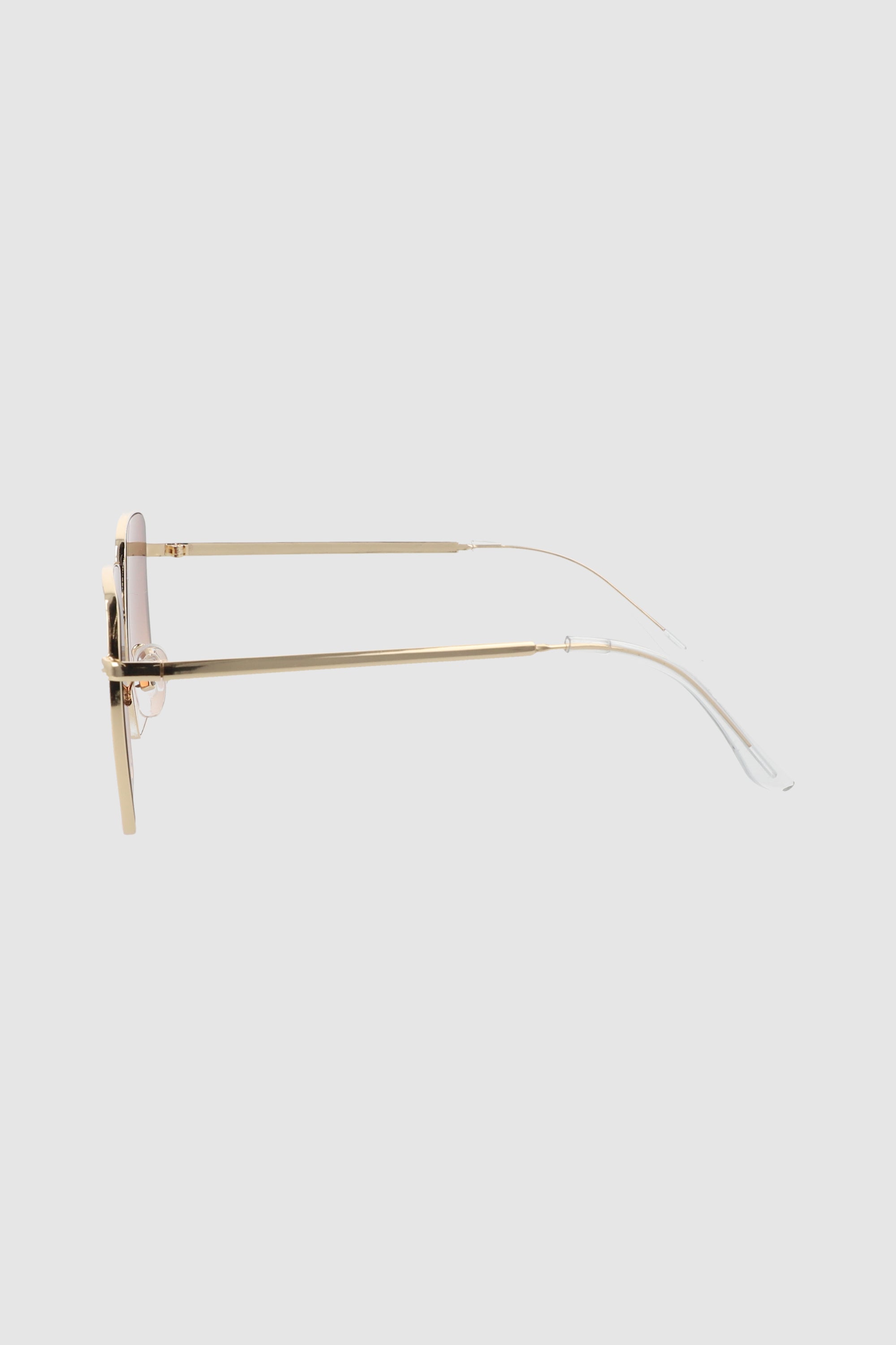 Oversized lenses Filo metal COFFEE