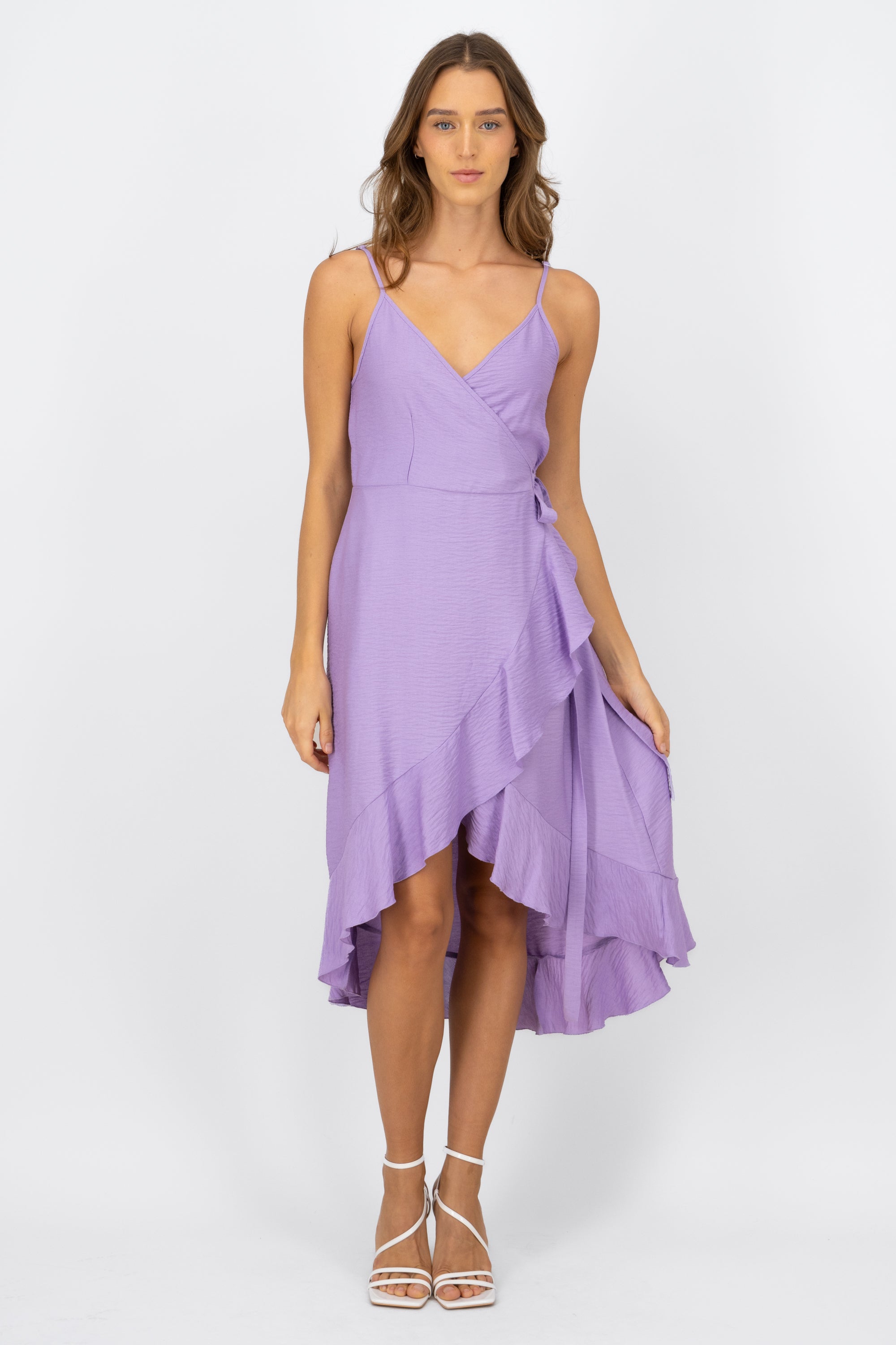 Olanes enveloping dress LILAC