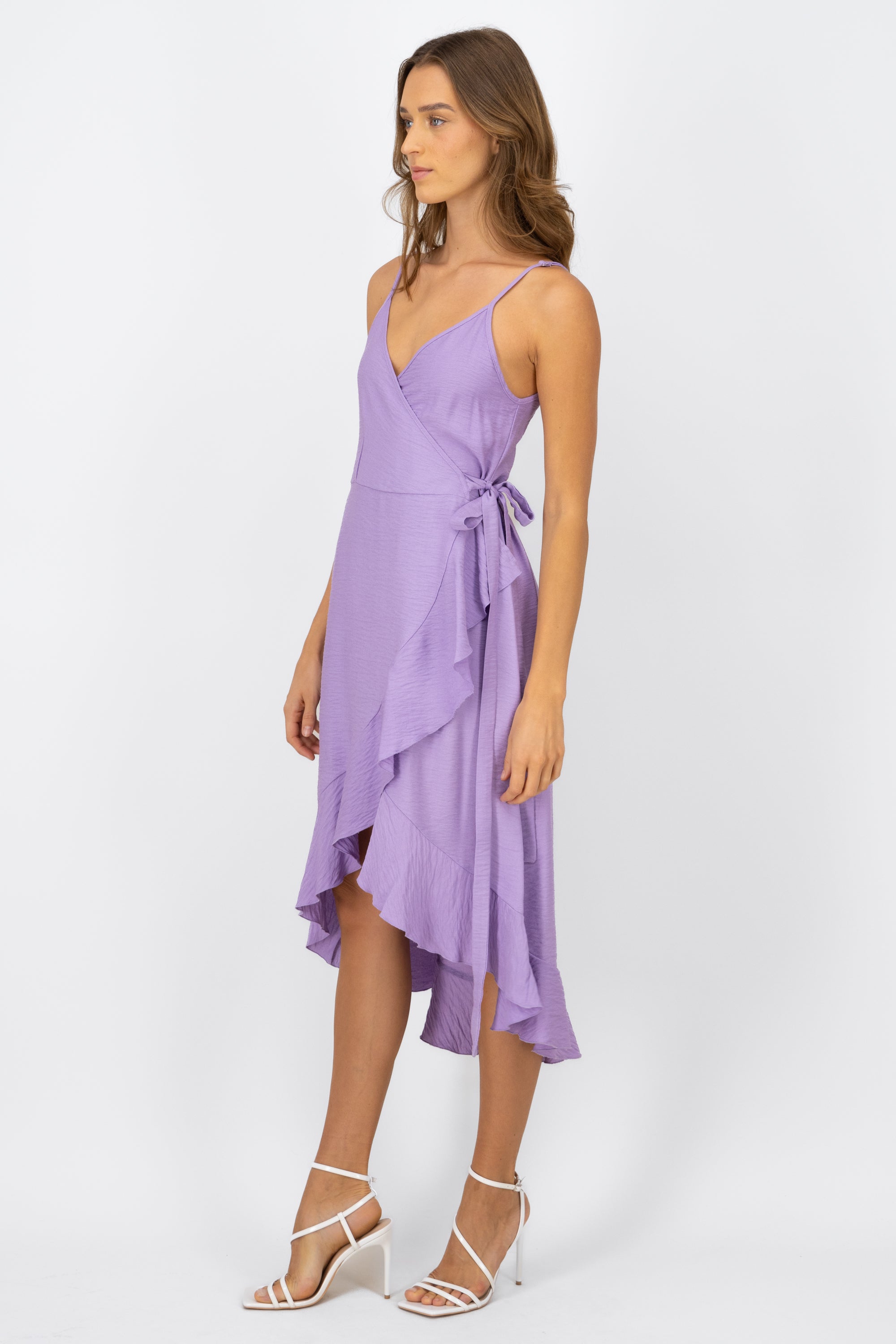 Olanes enveloping dress LILAC