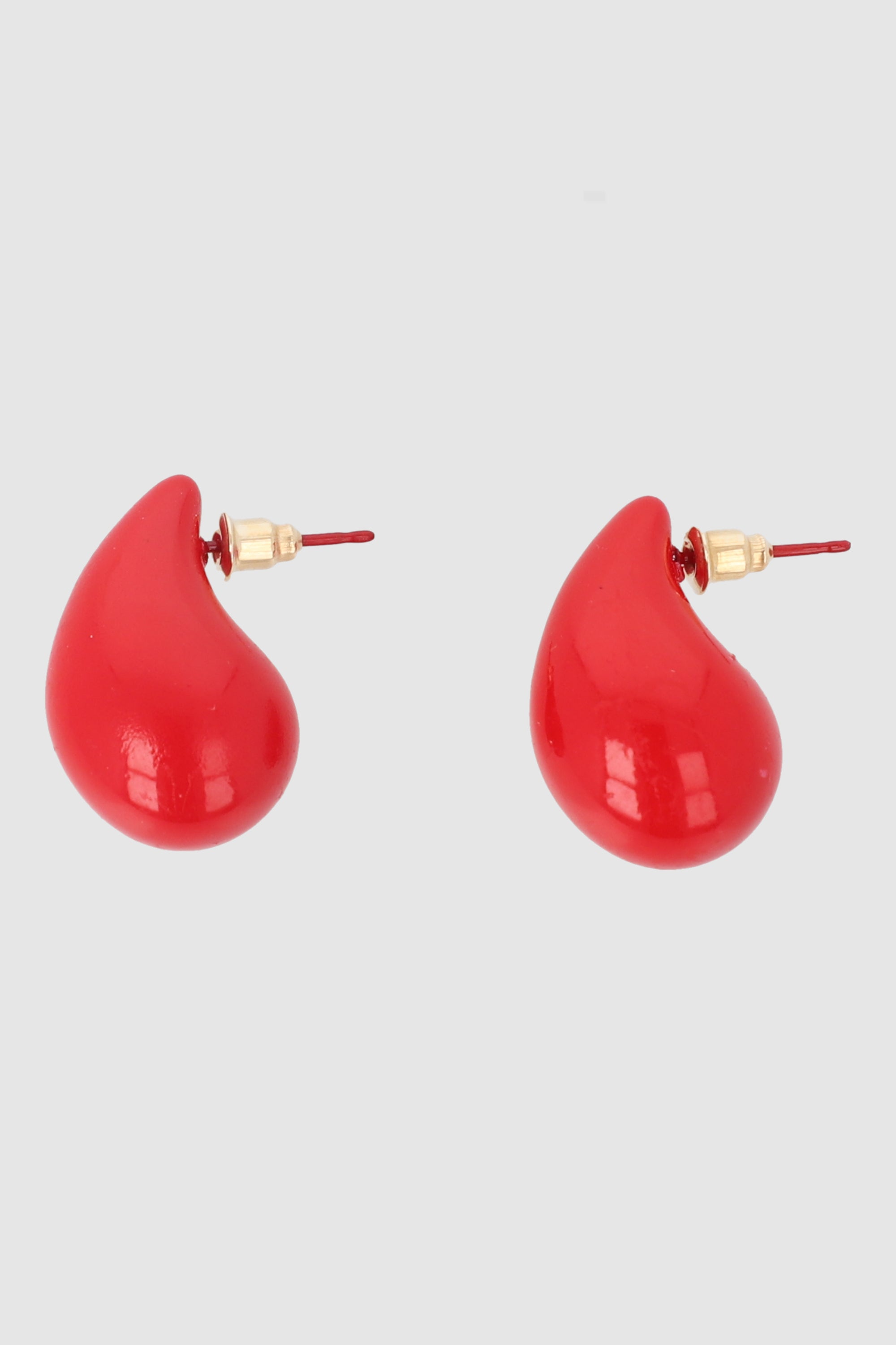 Aretes gota color ROJO