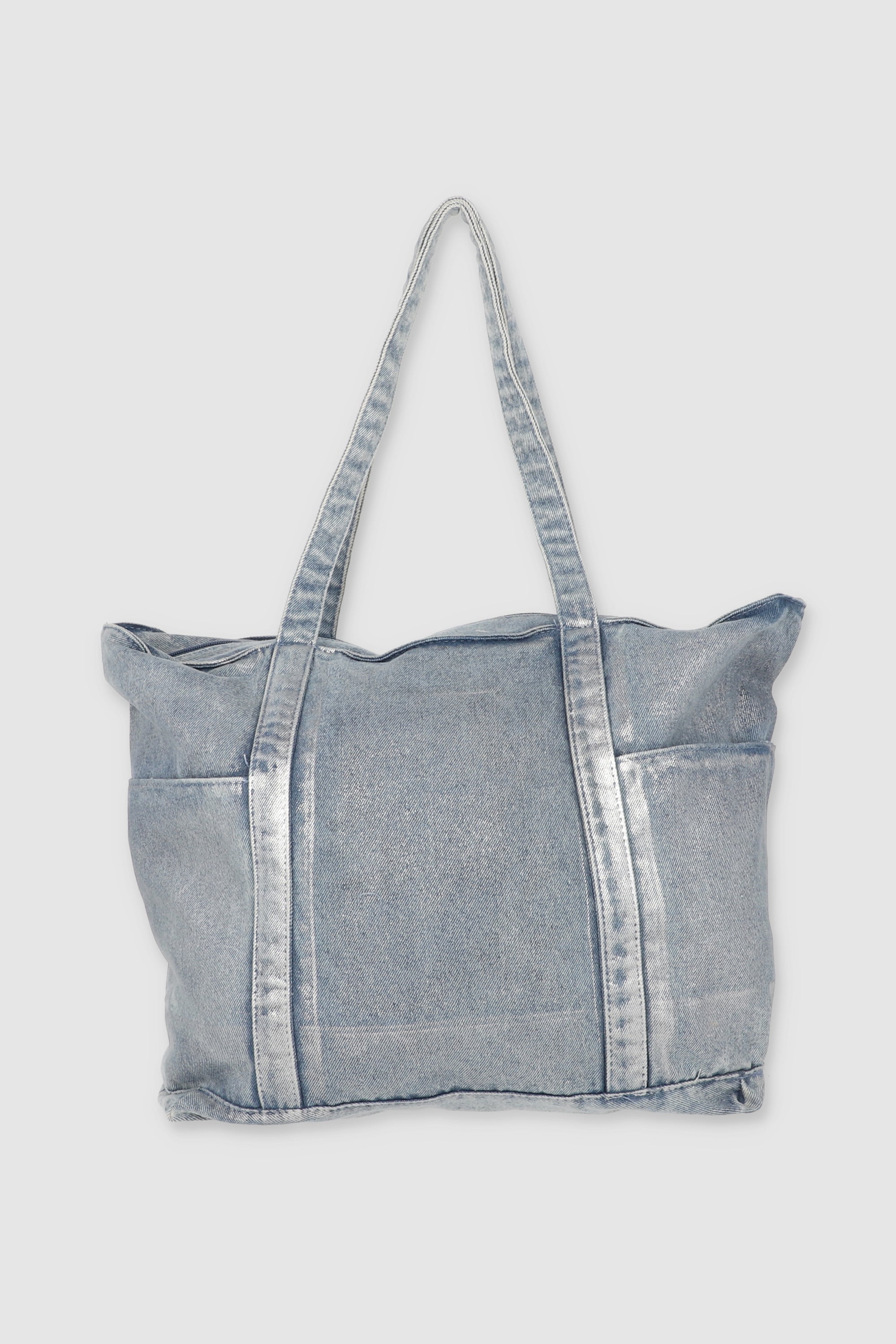 Bolsa tote denim foil MEDIUM WASH