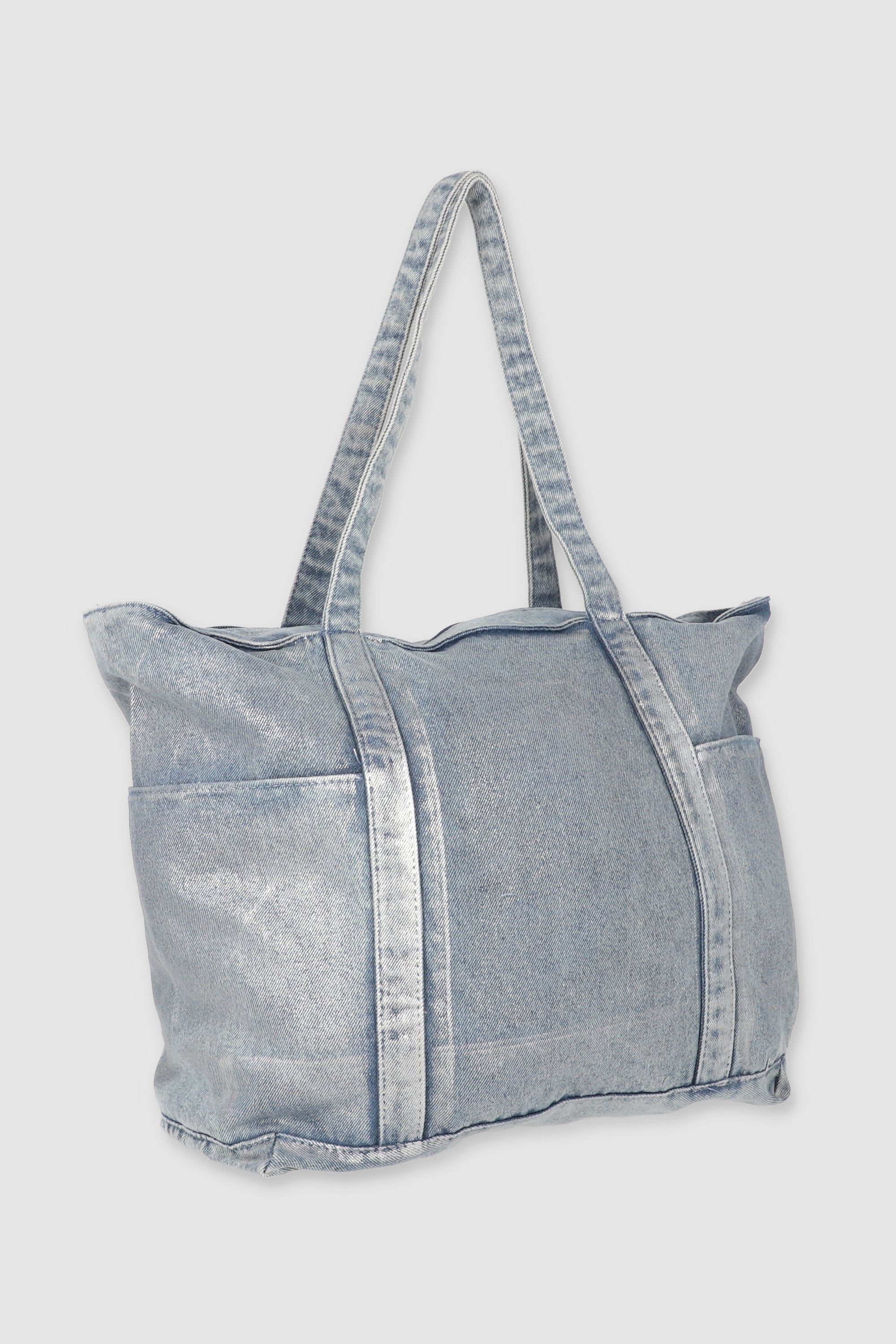 Bolsa tote denim foil MEDIUM WASH