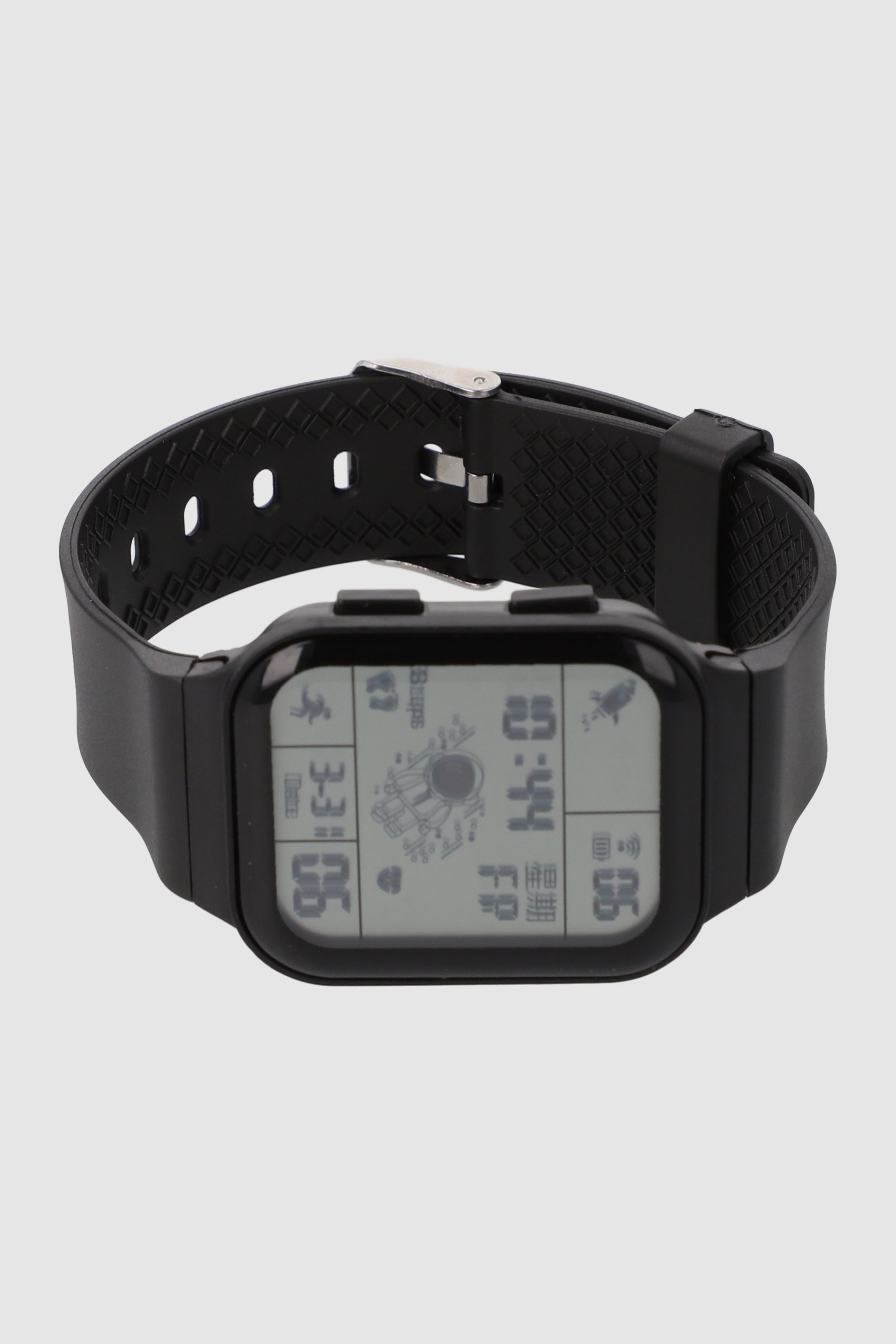 Reloj digital cuadrado NEGRO