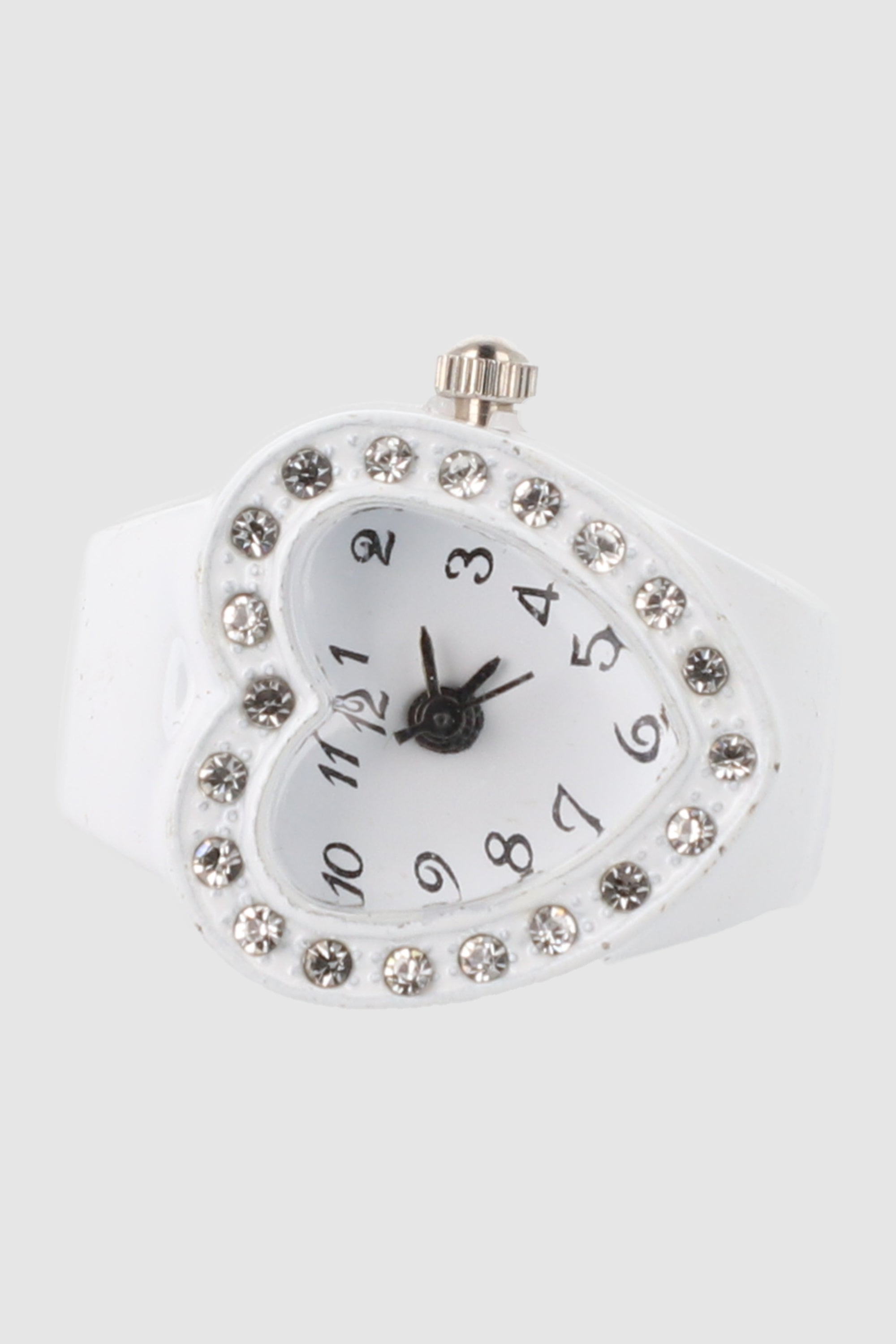 Anillo reloj corazon color BLANCO