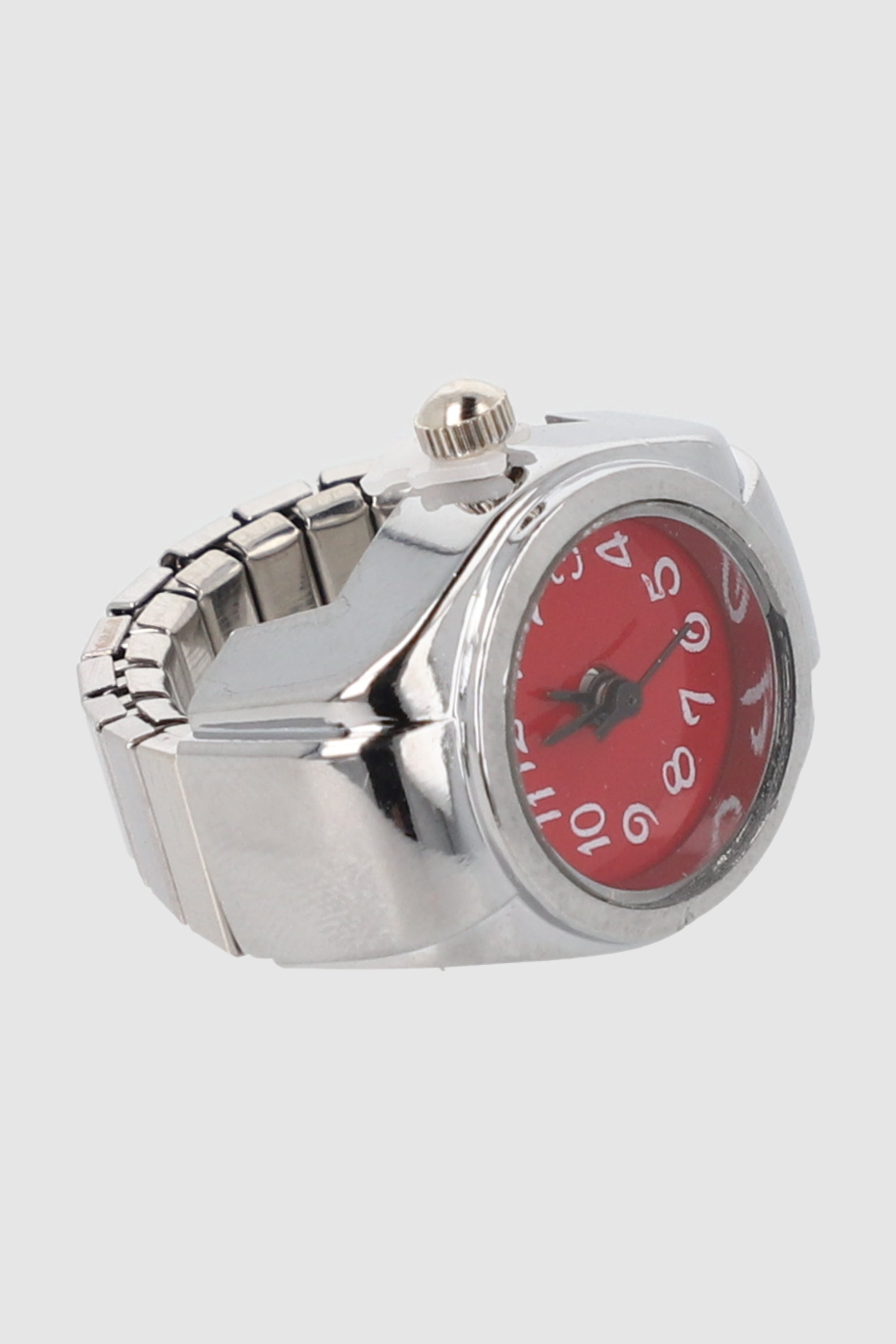 Ring Color face watch RED