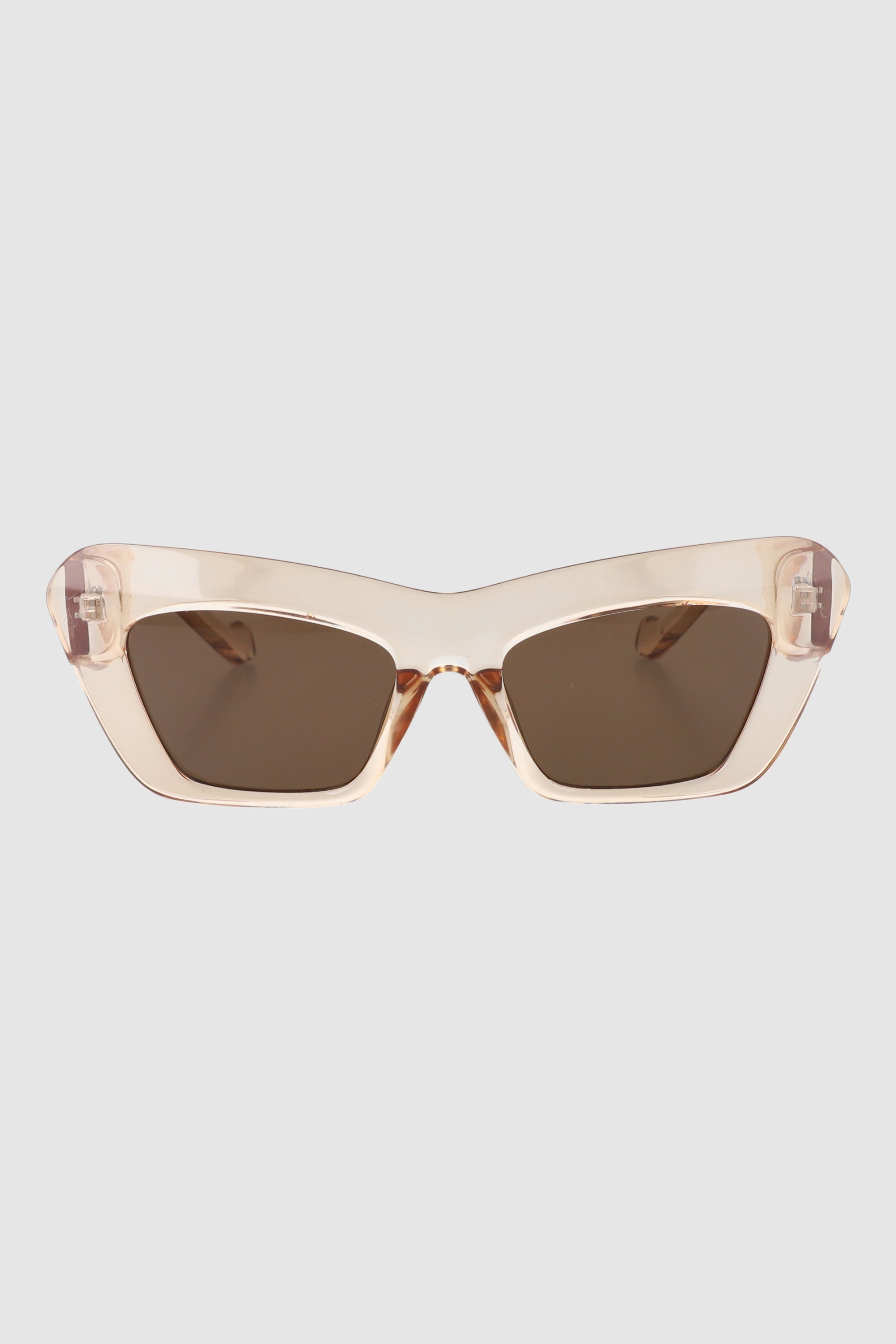 Cateye oversize lenses Nude