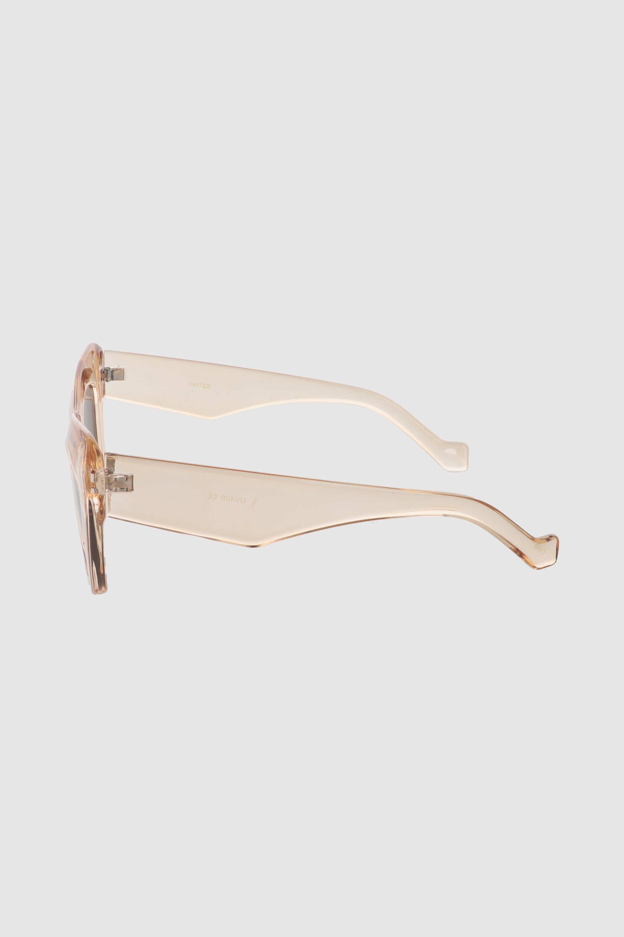 Cateye oversize lenses Nude