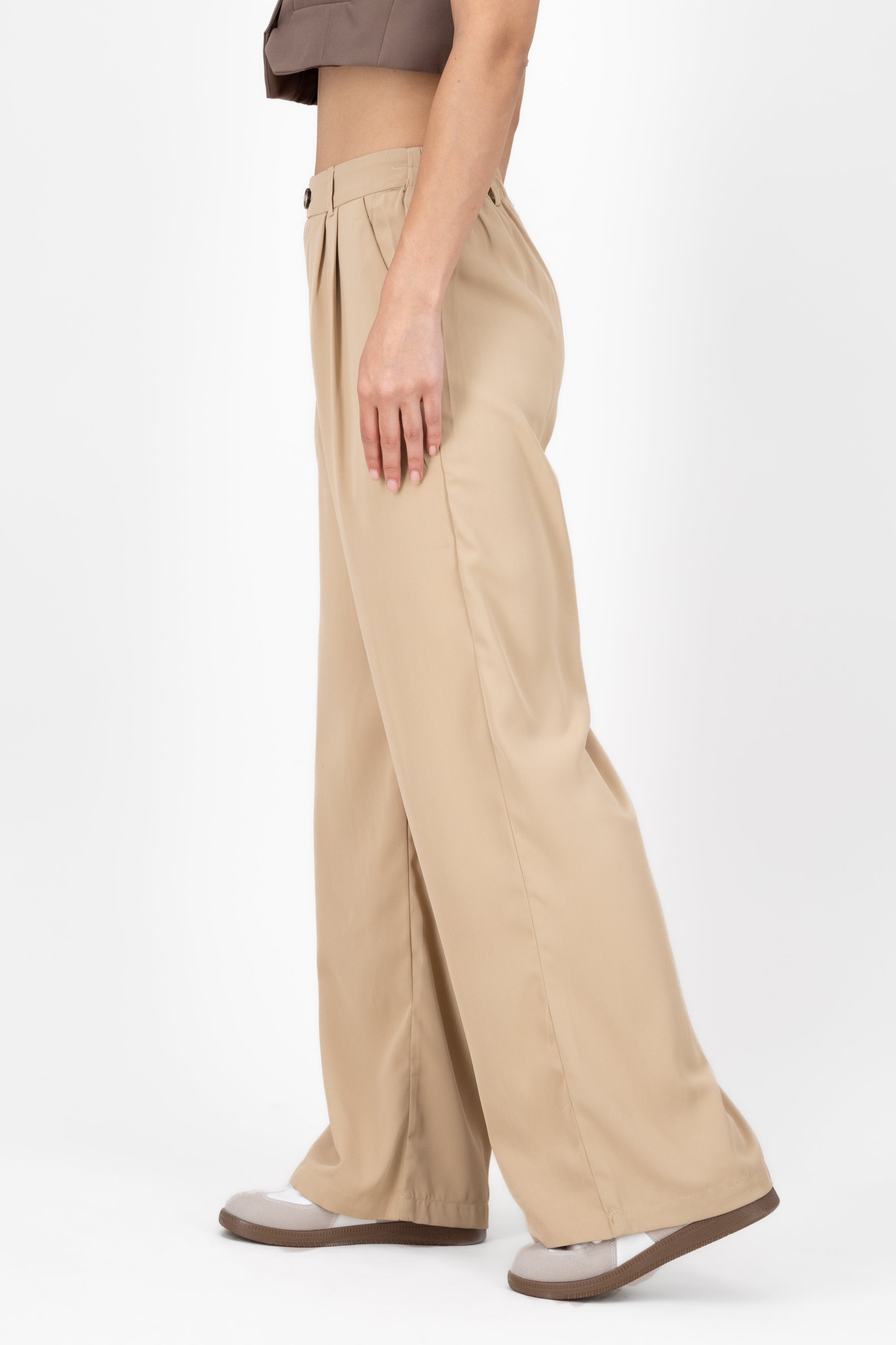 Pantalon sastre doble boton Hypsters BEIGE