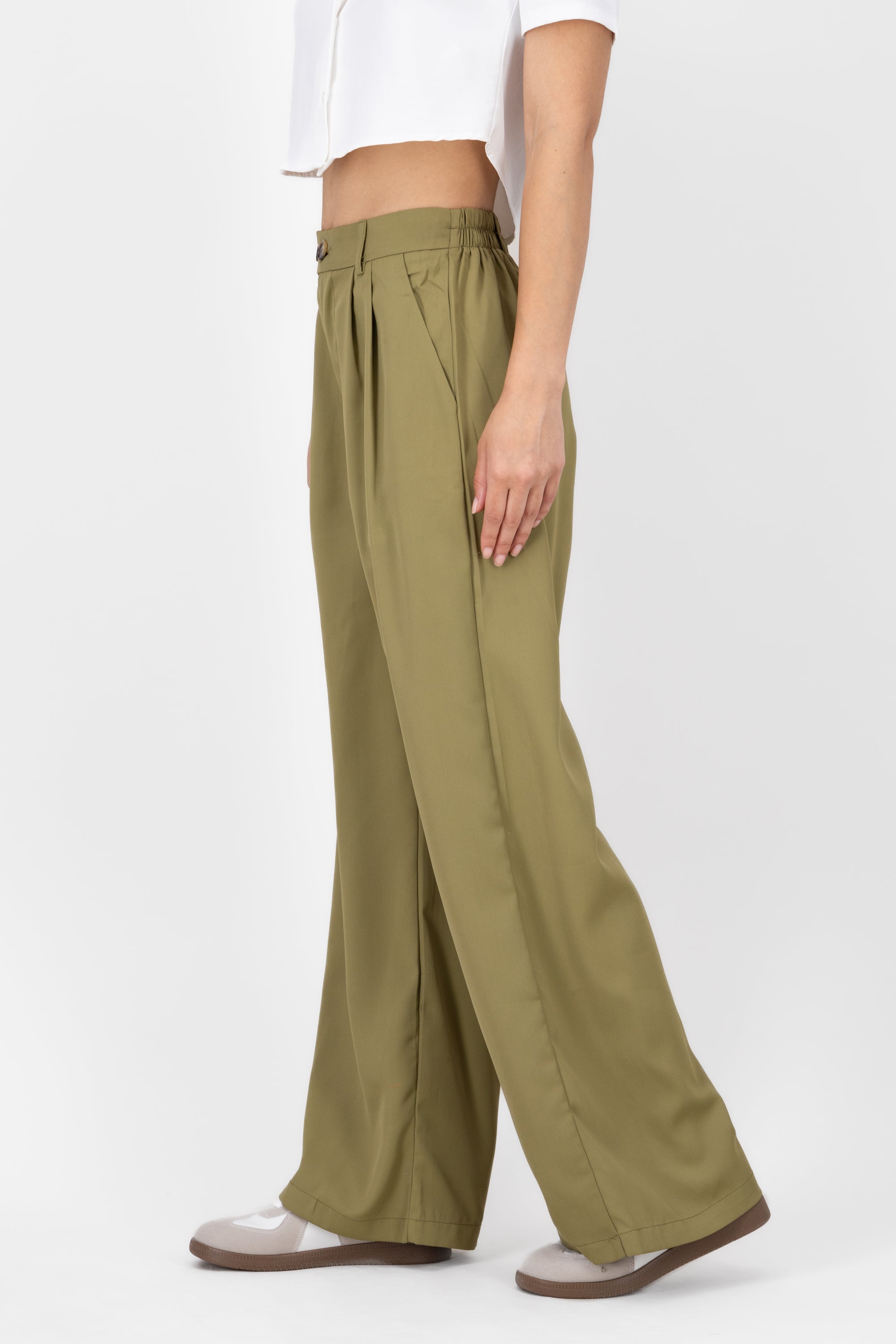 Pantalon sastre doble boton Hypsters OLIVO