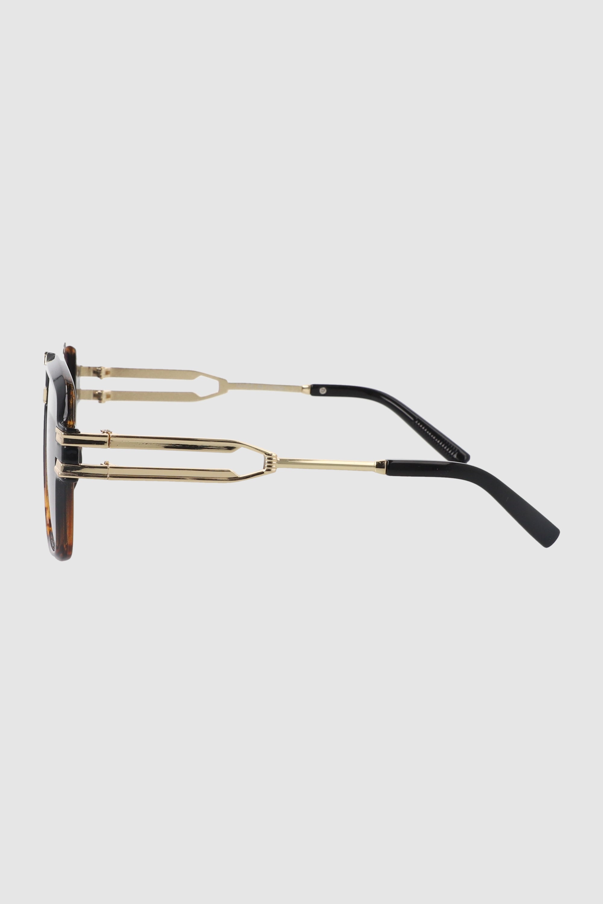 Lentes Aviador Brazo Metalico CAFE