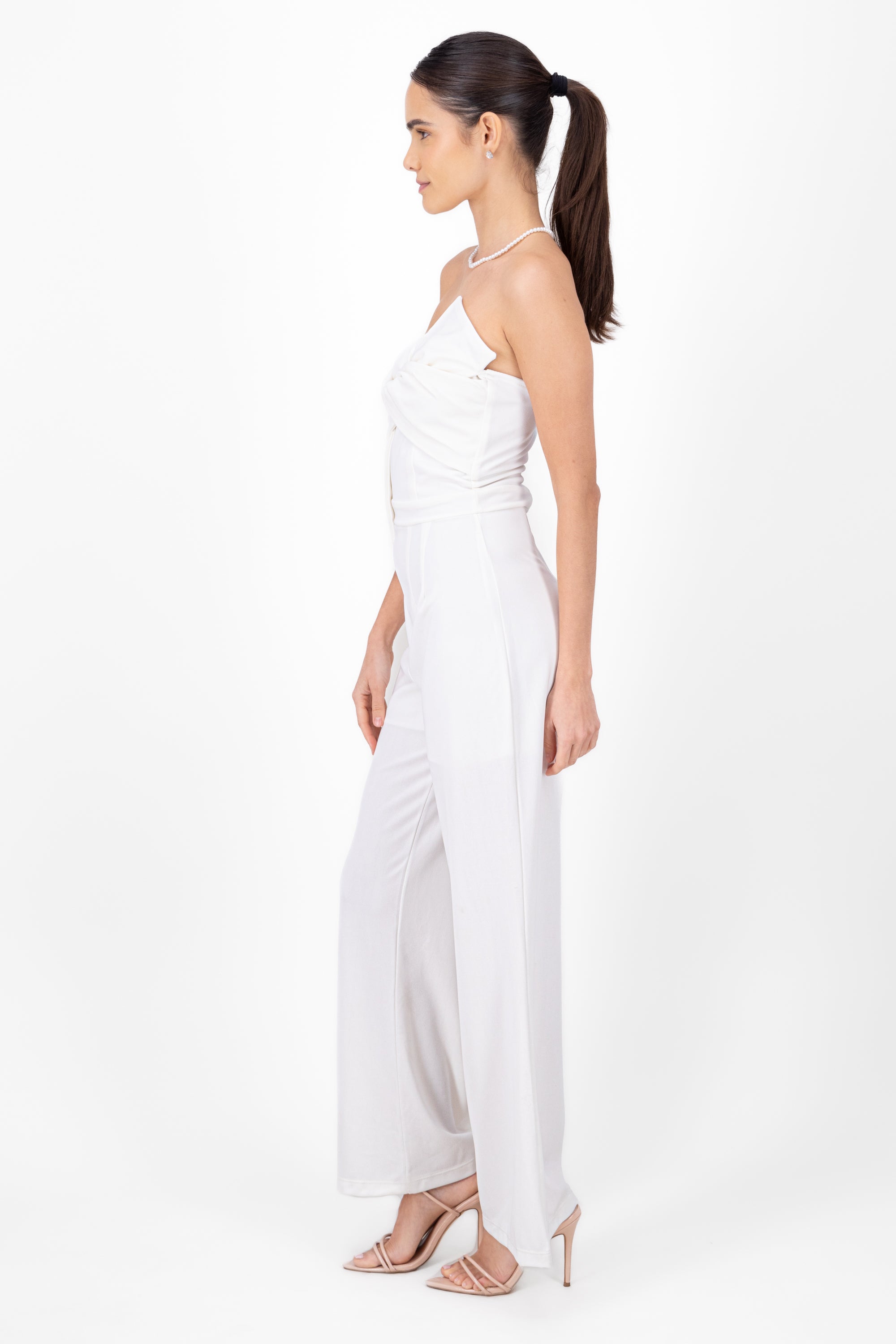 Jumpsuit strapless moño top Hypsters BLANCO