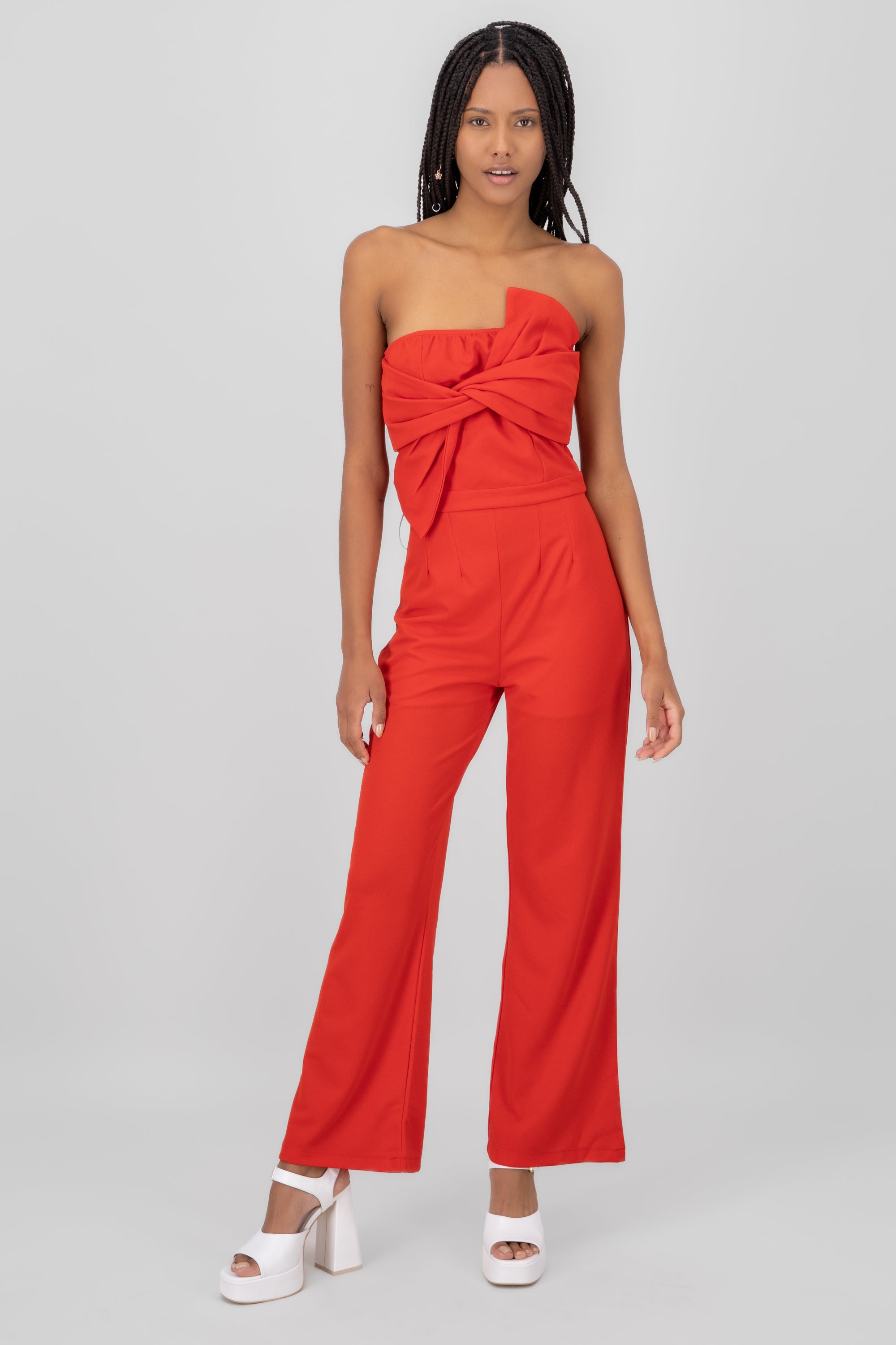 Jumpsuit strapless moño top Hypsters ROJO