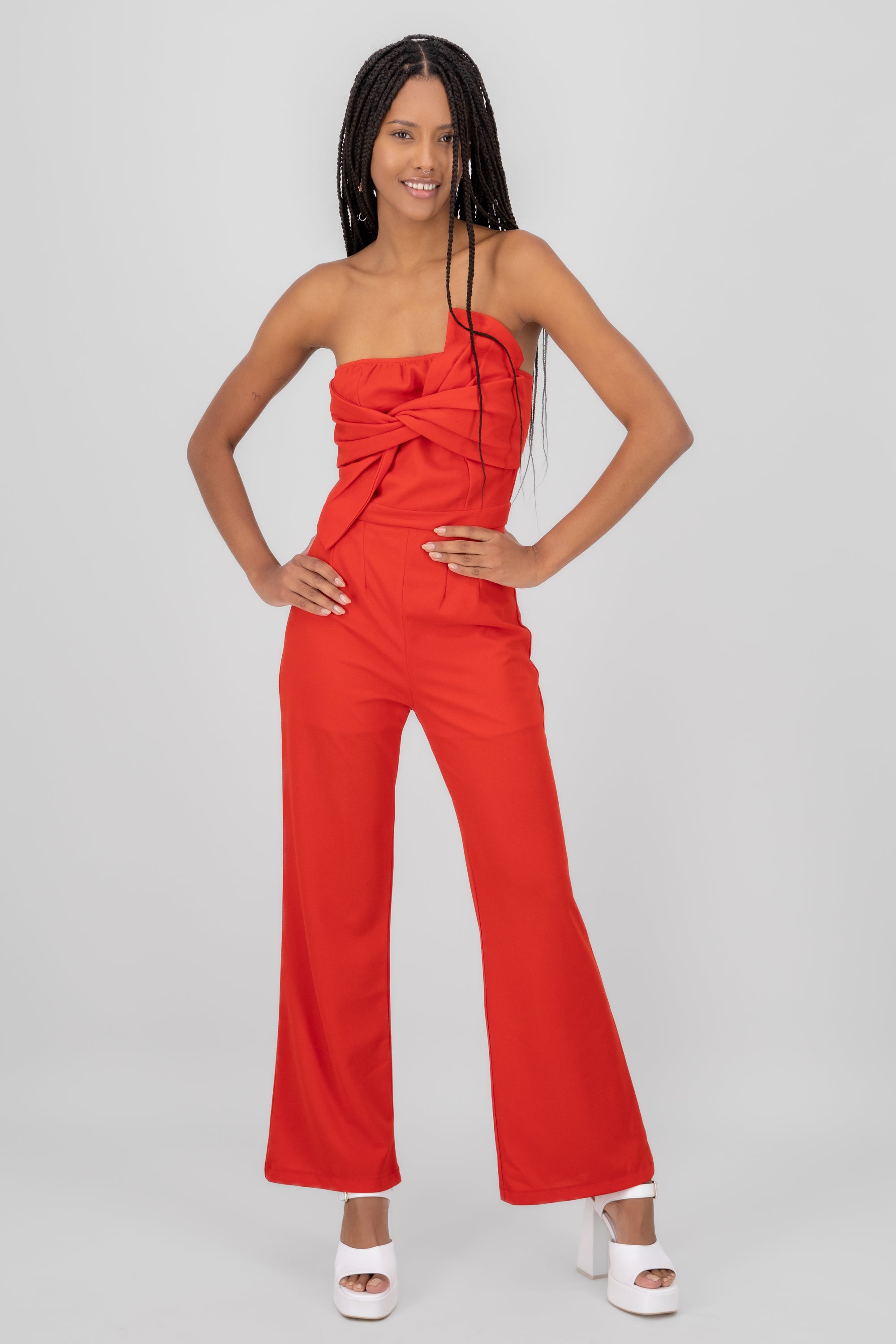 Jumpsuit strapless moño top Hypsters ROJO