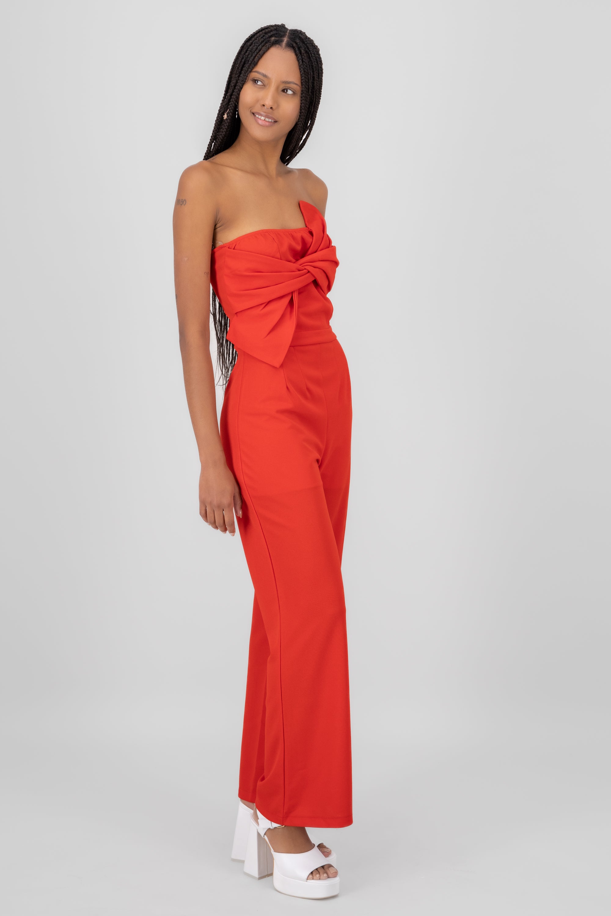 Jumpsuit strapless moño top Hypsters ROJO