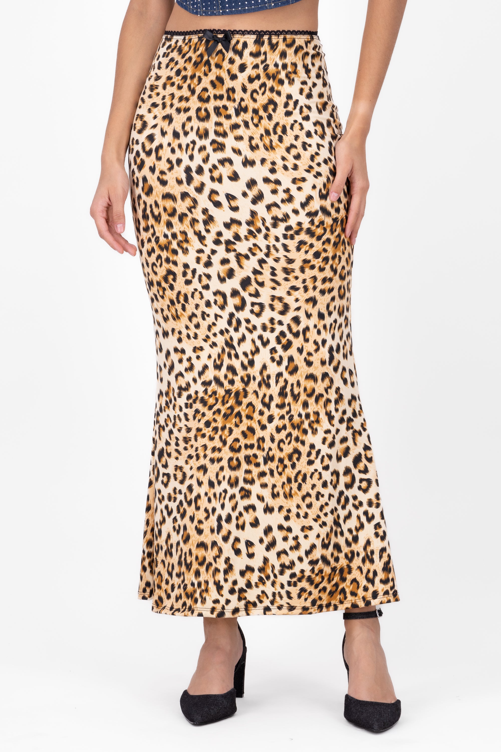 Maxi Leopard Maxi Skirt CAFE COMBO