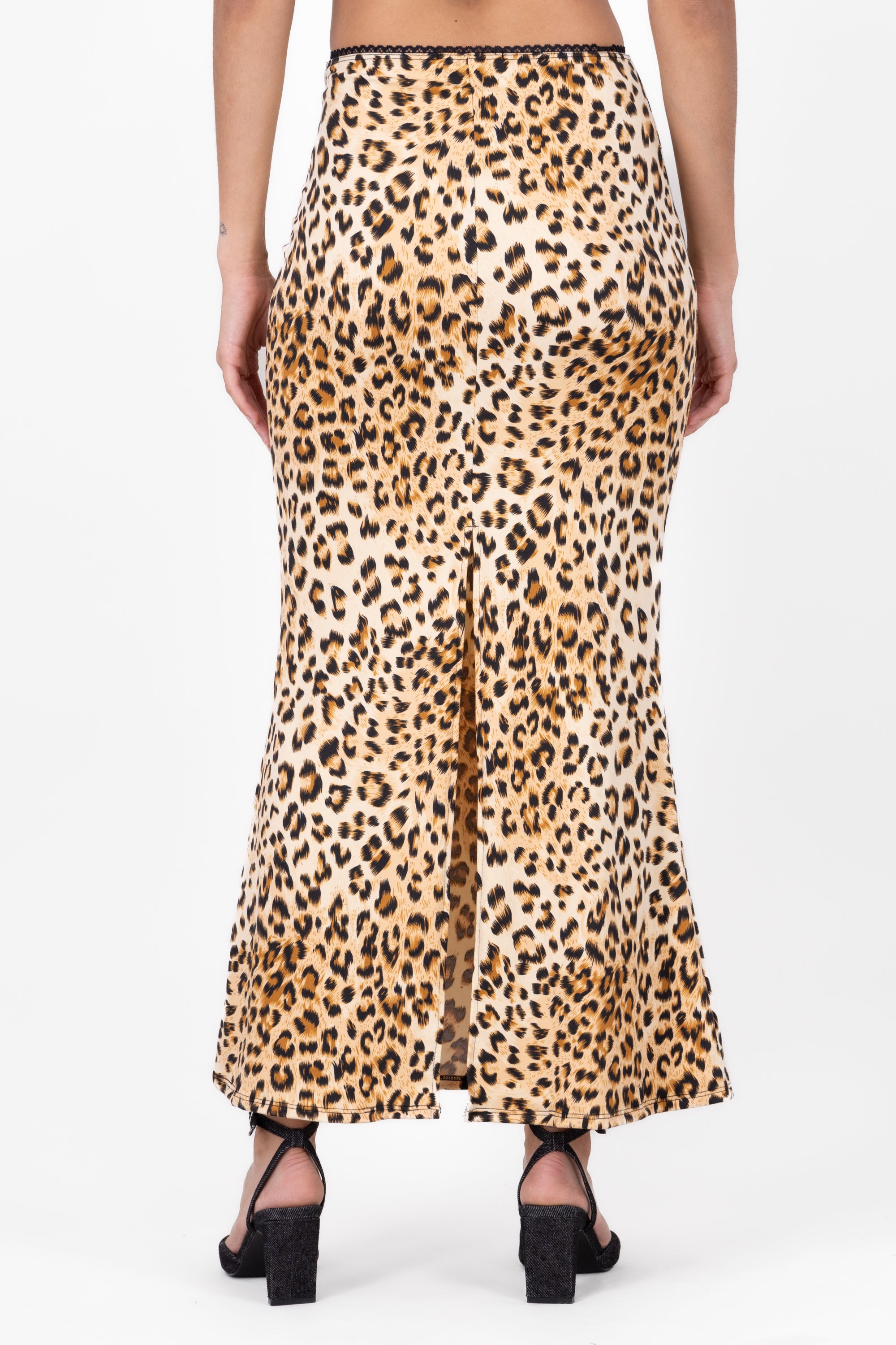 Maxi Leopard Maxi Skirt CAFE COMBO