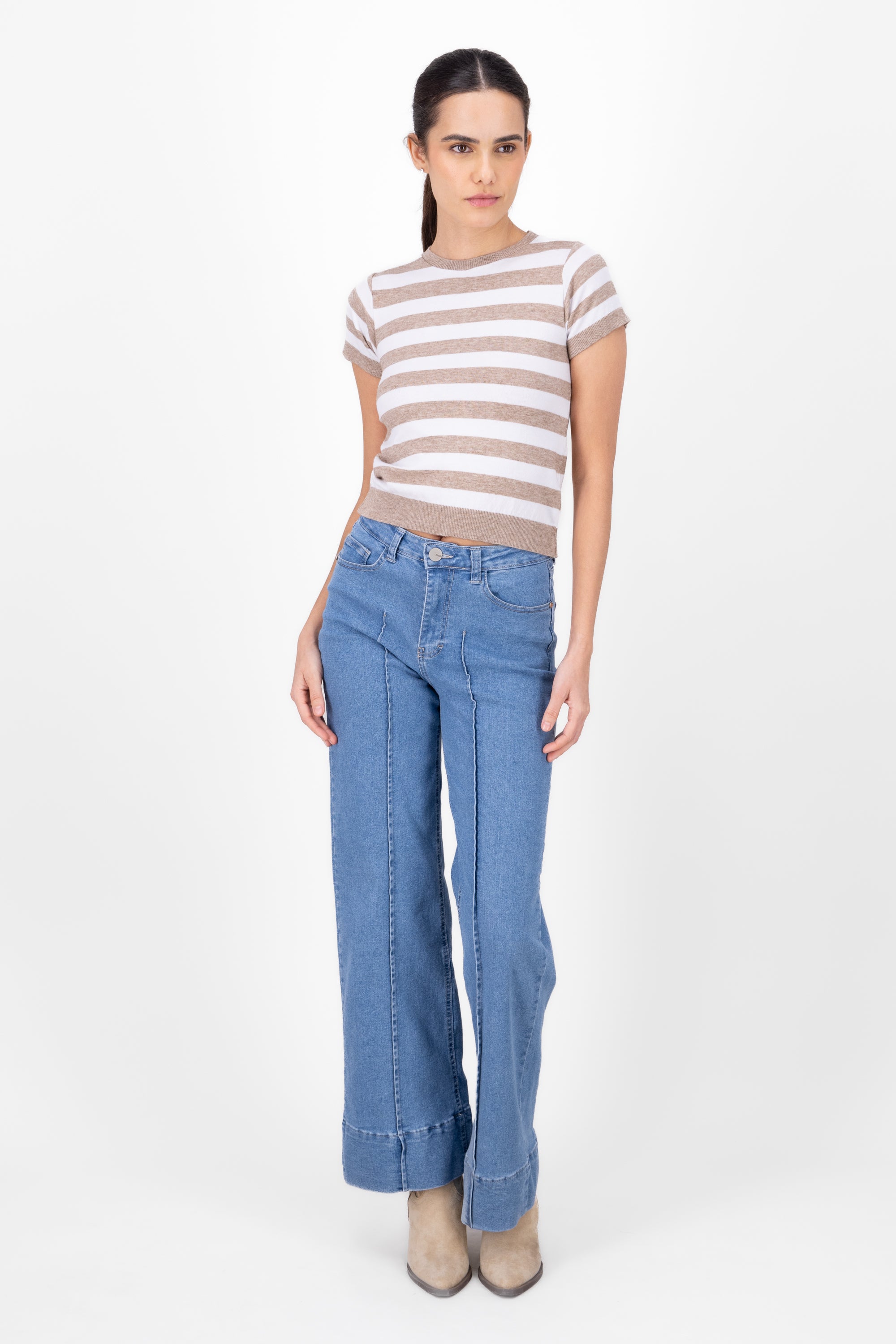 Jeans wide leg tweezers Light Wash