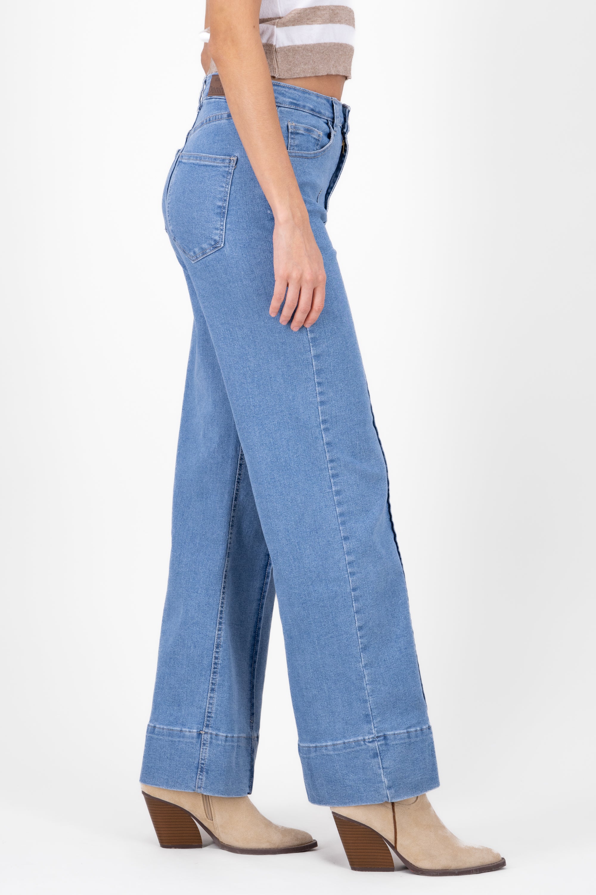 Jeans wide leg tweezers Light Wash