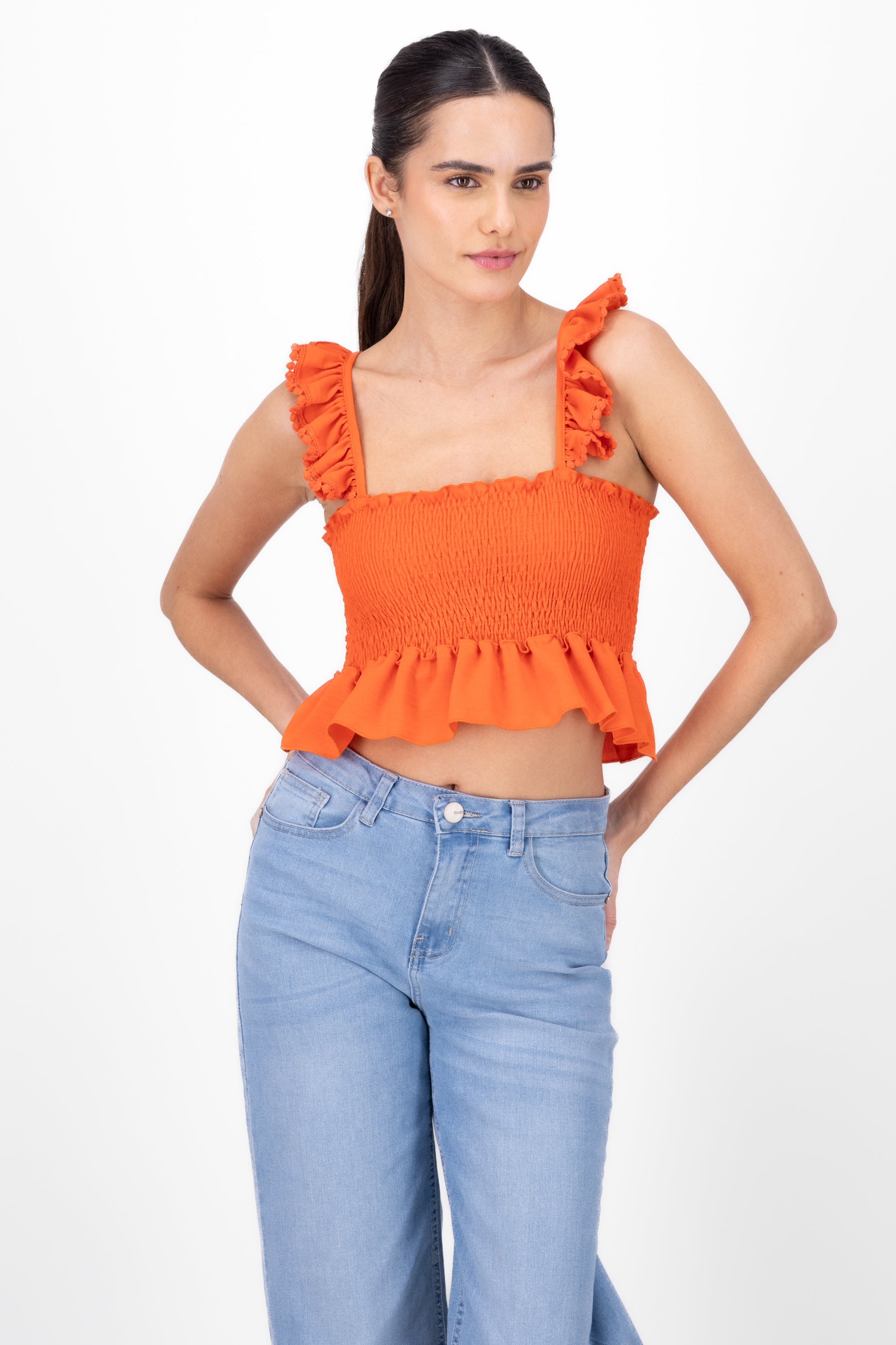 Top ligas detalle tirantes ROJO