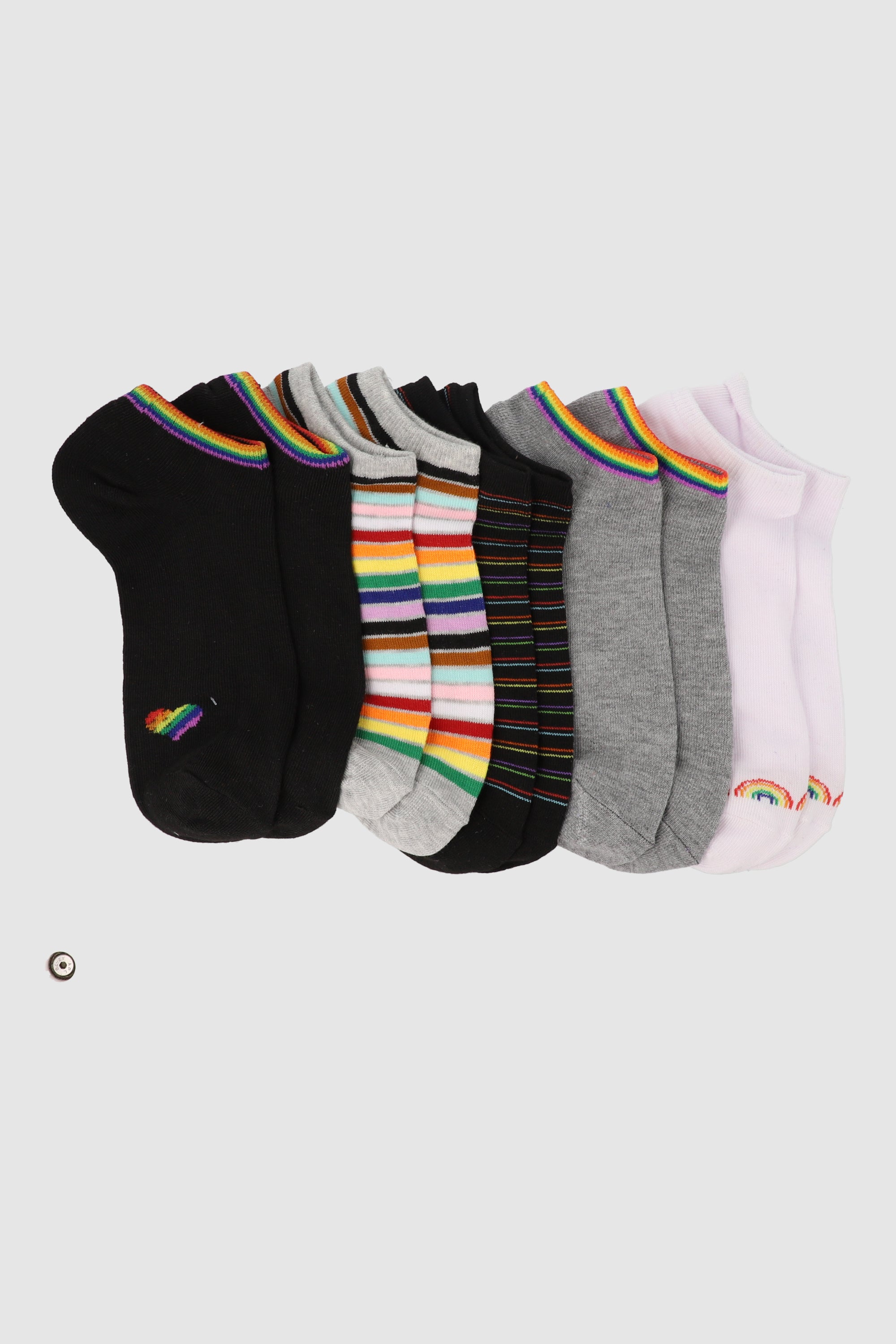 Set of 5 Pride socks Black Combo